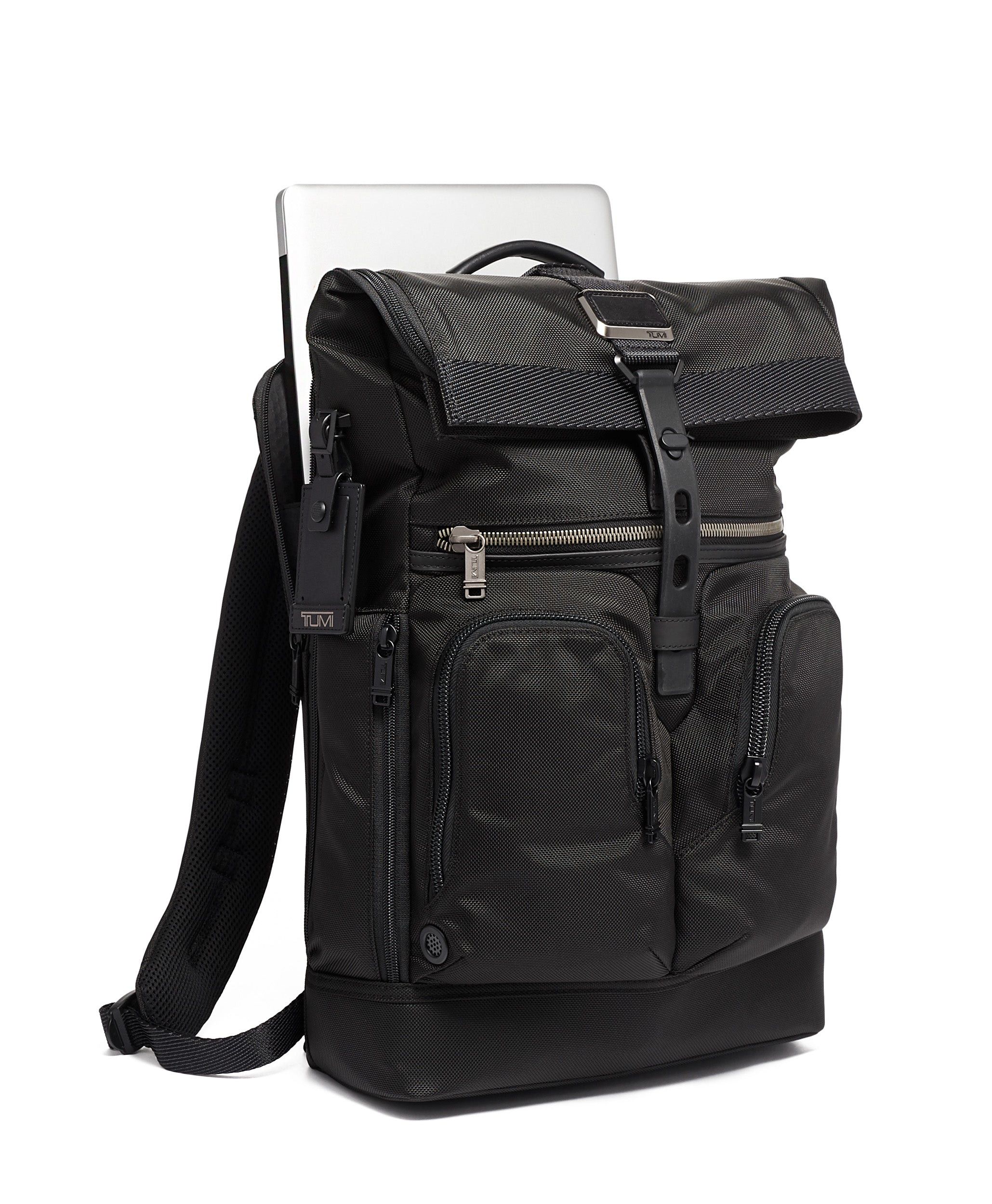 Tumi TUMI Alpha Bravo London Roll-Top Backpack Ballistic Nylon Size ONE SIZE - 12 Thumbnail