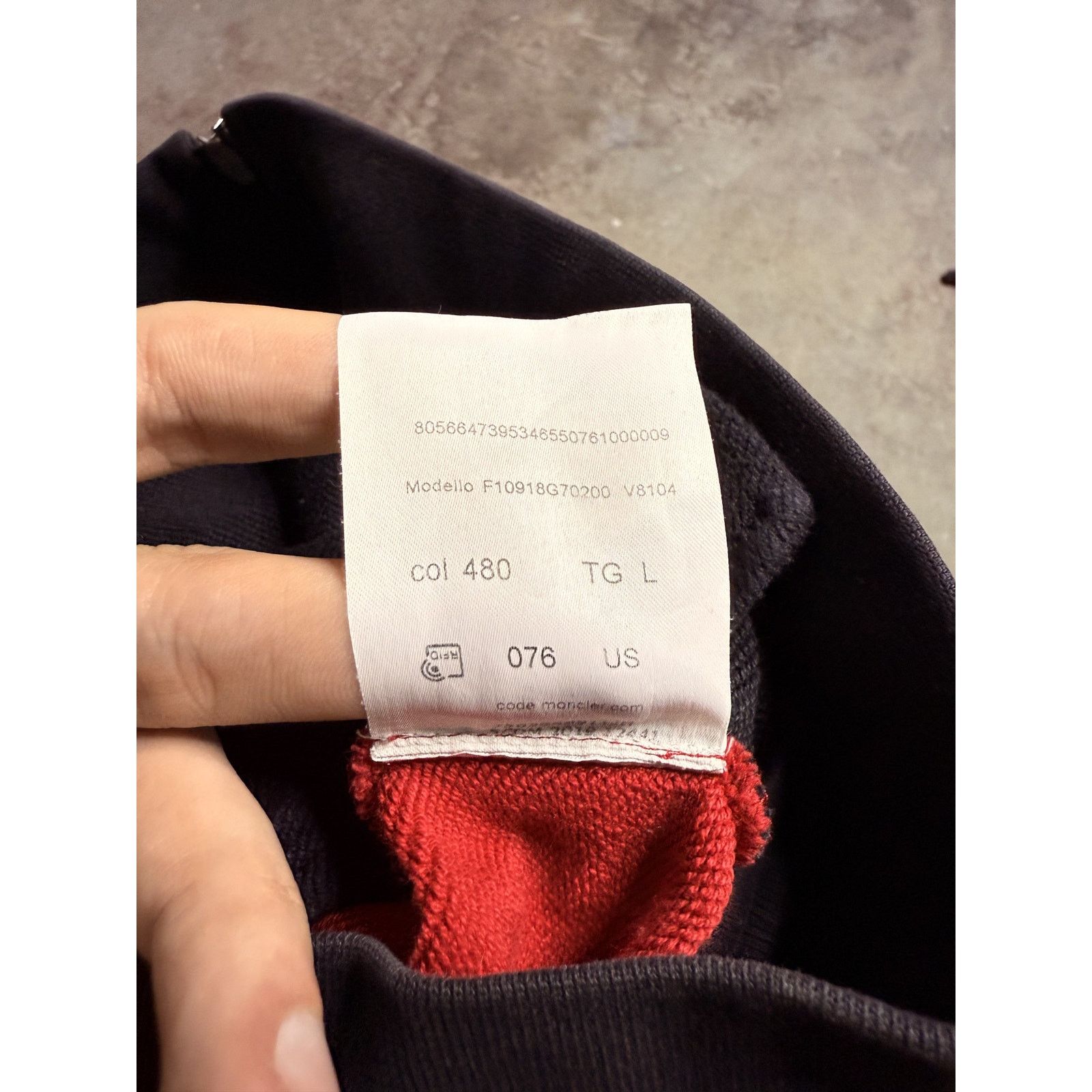 Moncler Moncler Zip-Up Navy Red Large Size US L / EU 52-54 / 3 - 9 Thumbnail