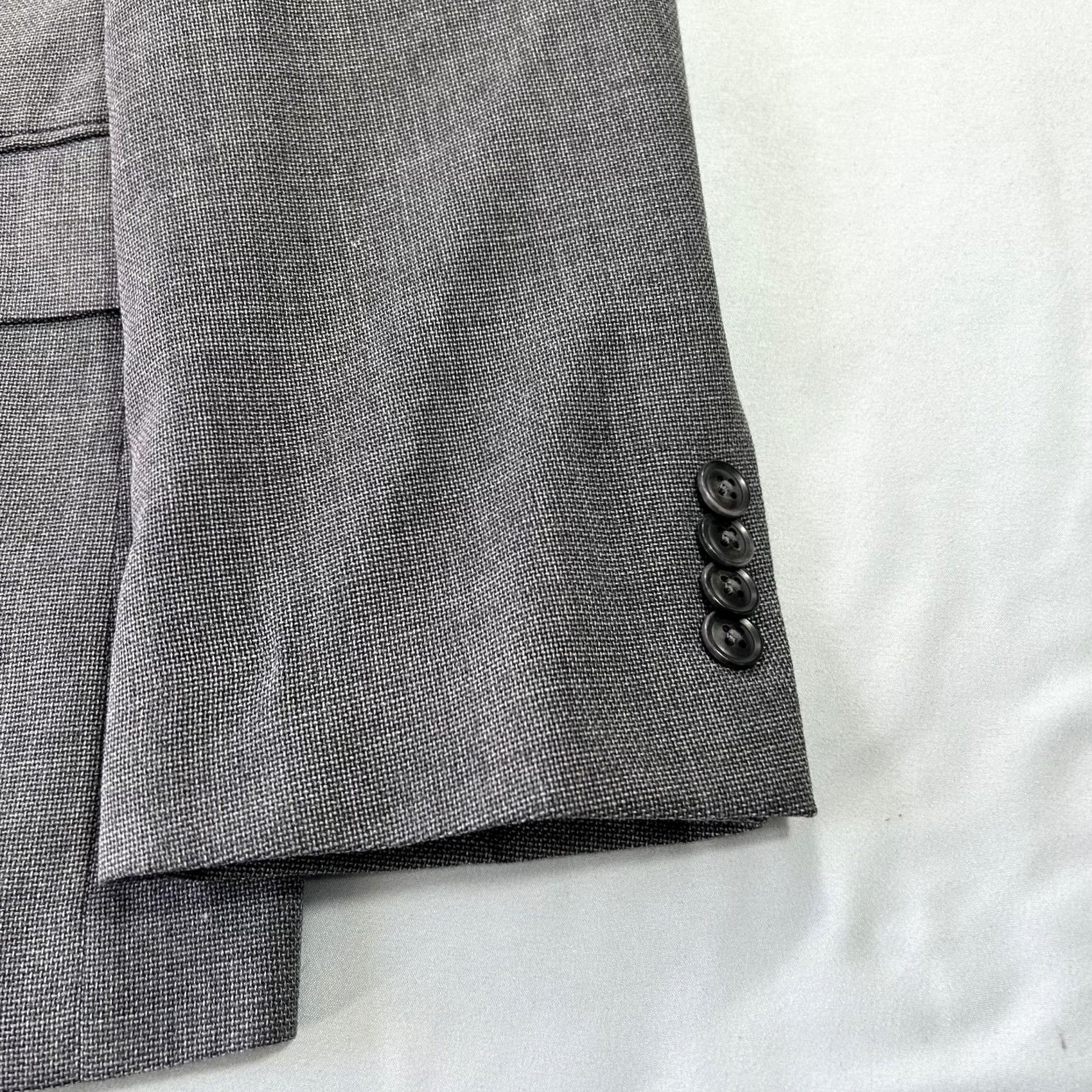 Tommy Hilfiger Tommy Hilfiger Blazer Mens 44R Gray Wool Blend Two Button Sport Coat Jacket Size 44R - 5 Thumbnail