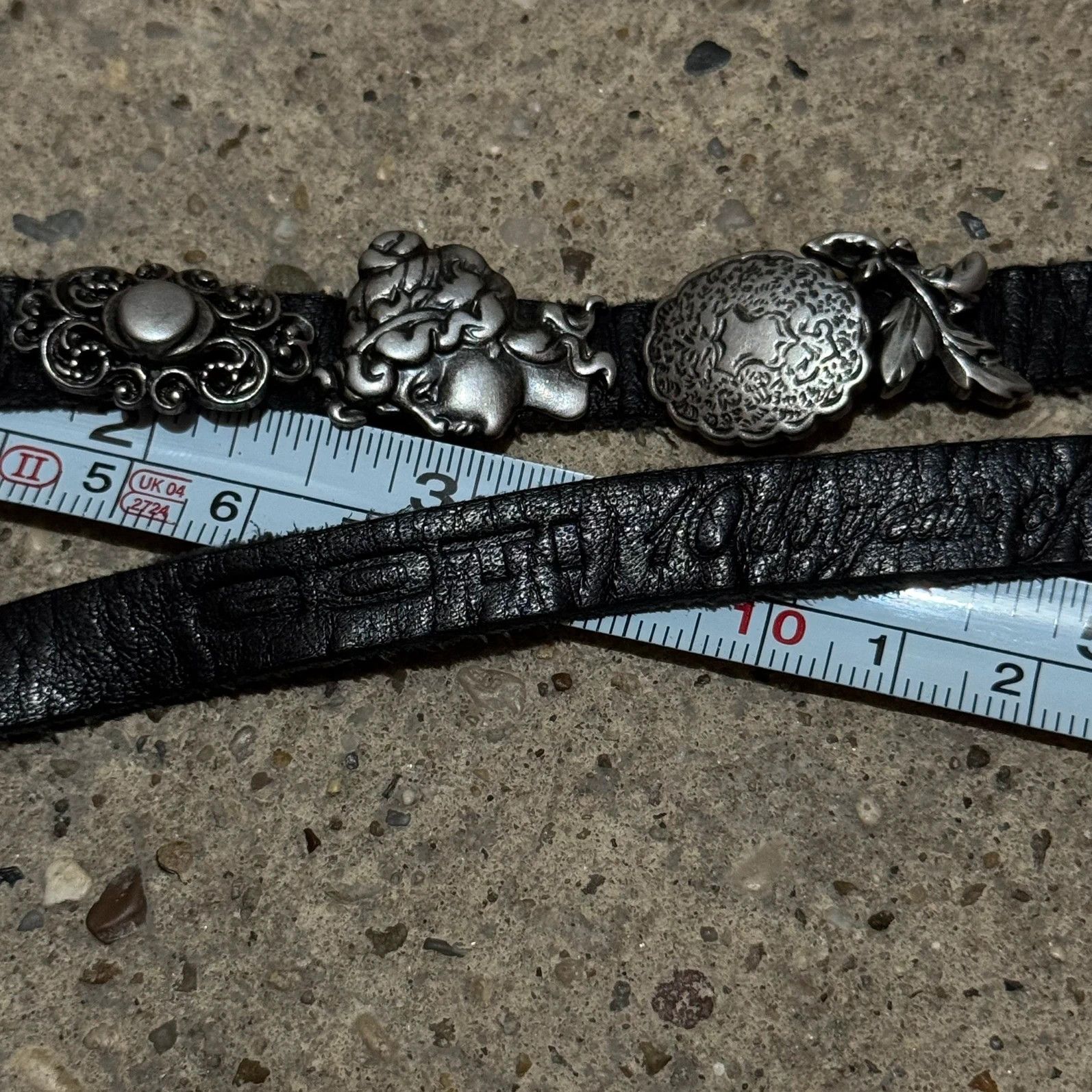 Goti Goti Silver leather ancient braclet Size ONE SIZE - 4 Thumbnail