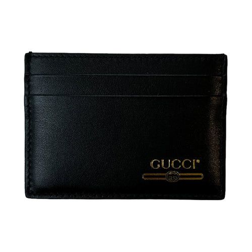 GUCCI CARD HOLDER GOLD LOGO