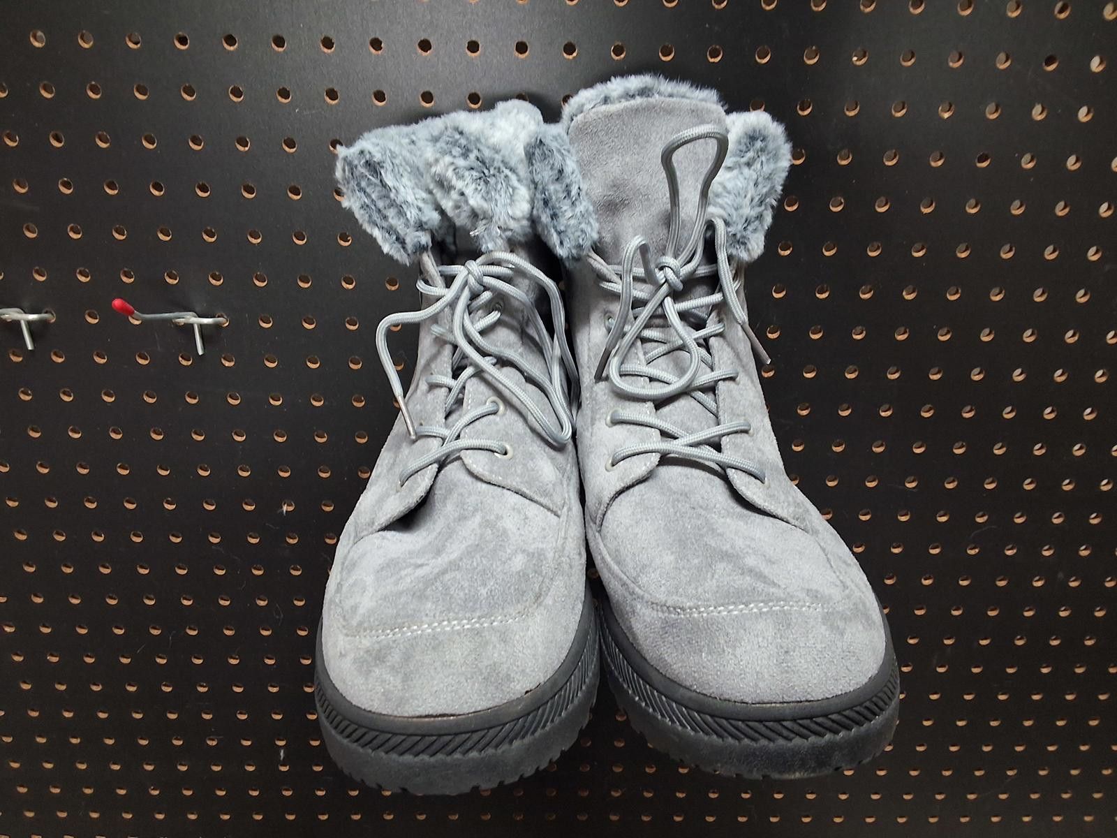 Unknown London Cozy Gray Winter Boots - Act Fast, Stay Warm! Size US 7.5 / IT 37.5 - 2 Thumbnail