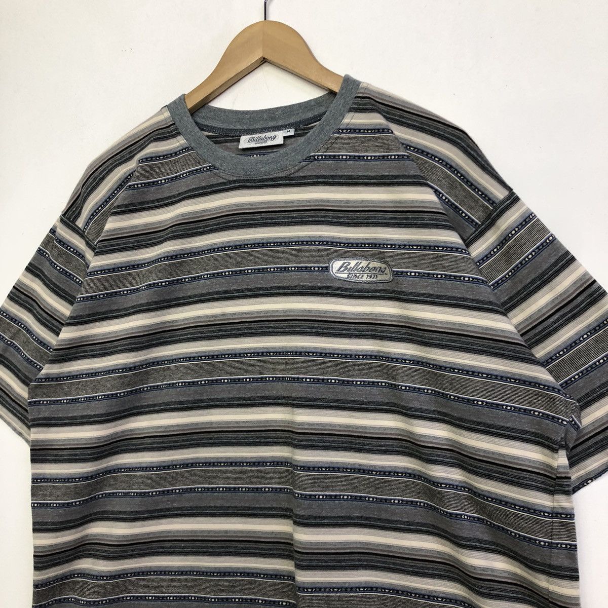 Billabong Vintage BILLABONG Surfing Motive Stripe Tshirt Size US M / EU 48-50 / 2 - 4 Thumbnail