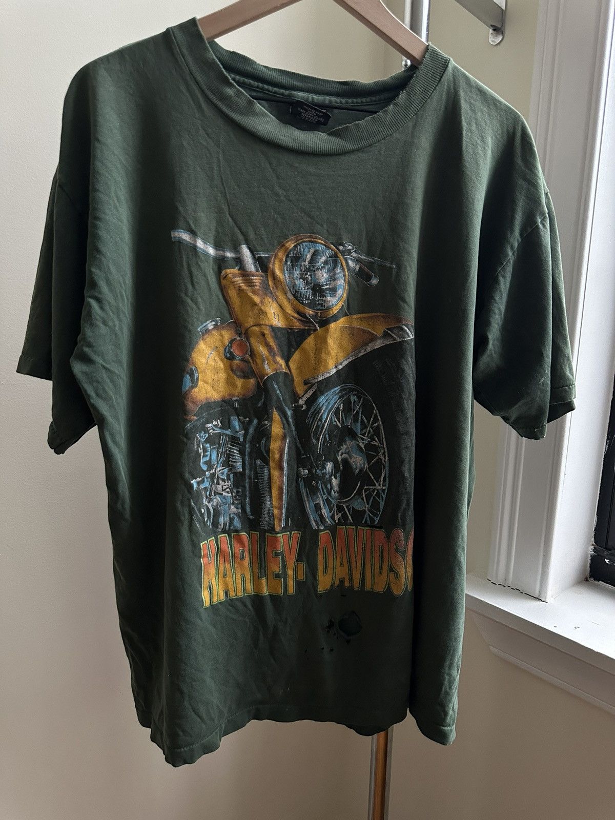 Green Vintage Harley Davidson Tee