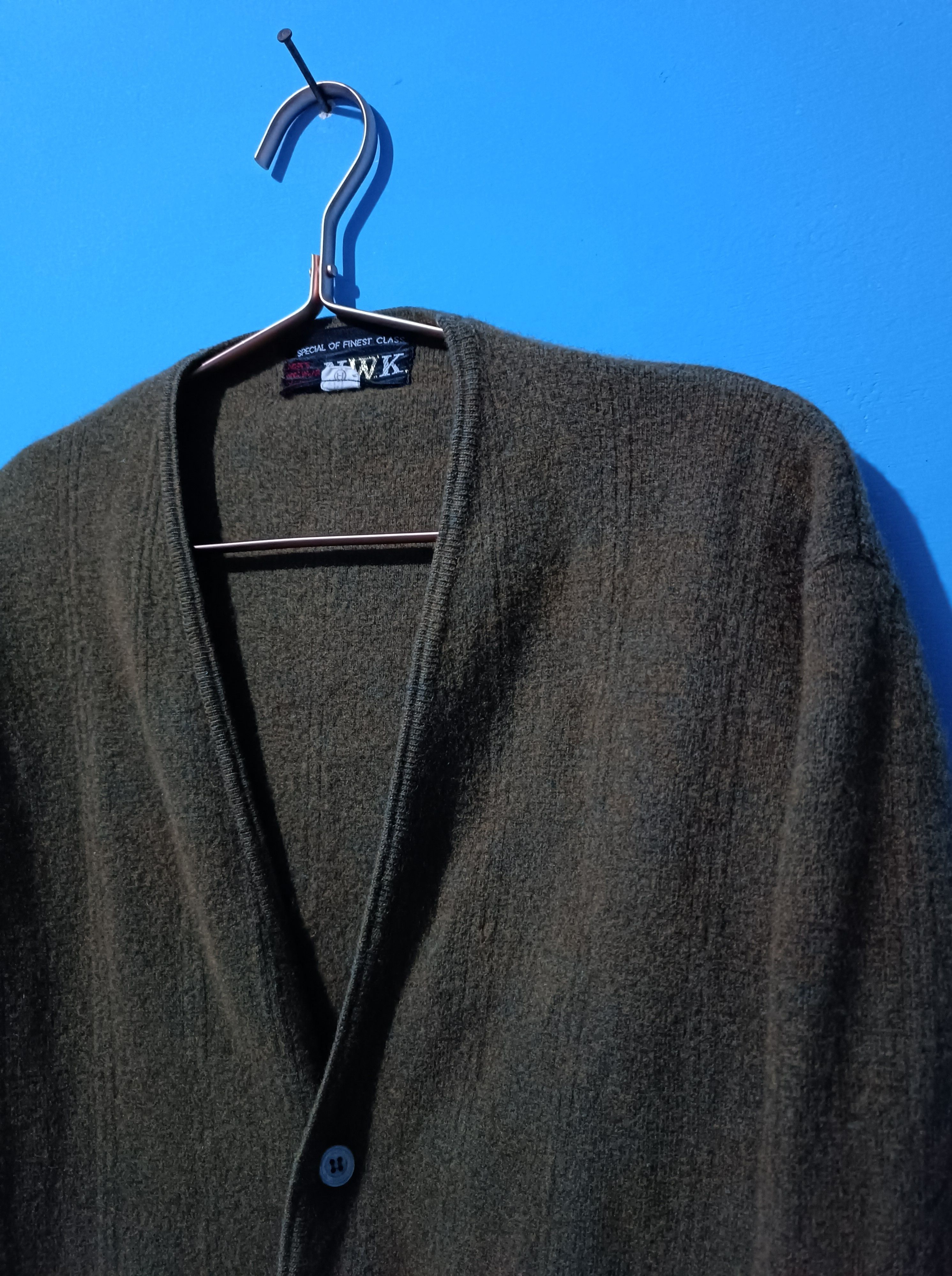 Japanese Brand N.W.K MEN'S KNITWEAR NAGOYA CARDIGAN SWEATER Size US L / EU 52-54 / 3 - 4 Thumbnail