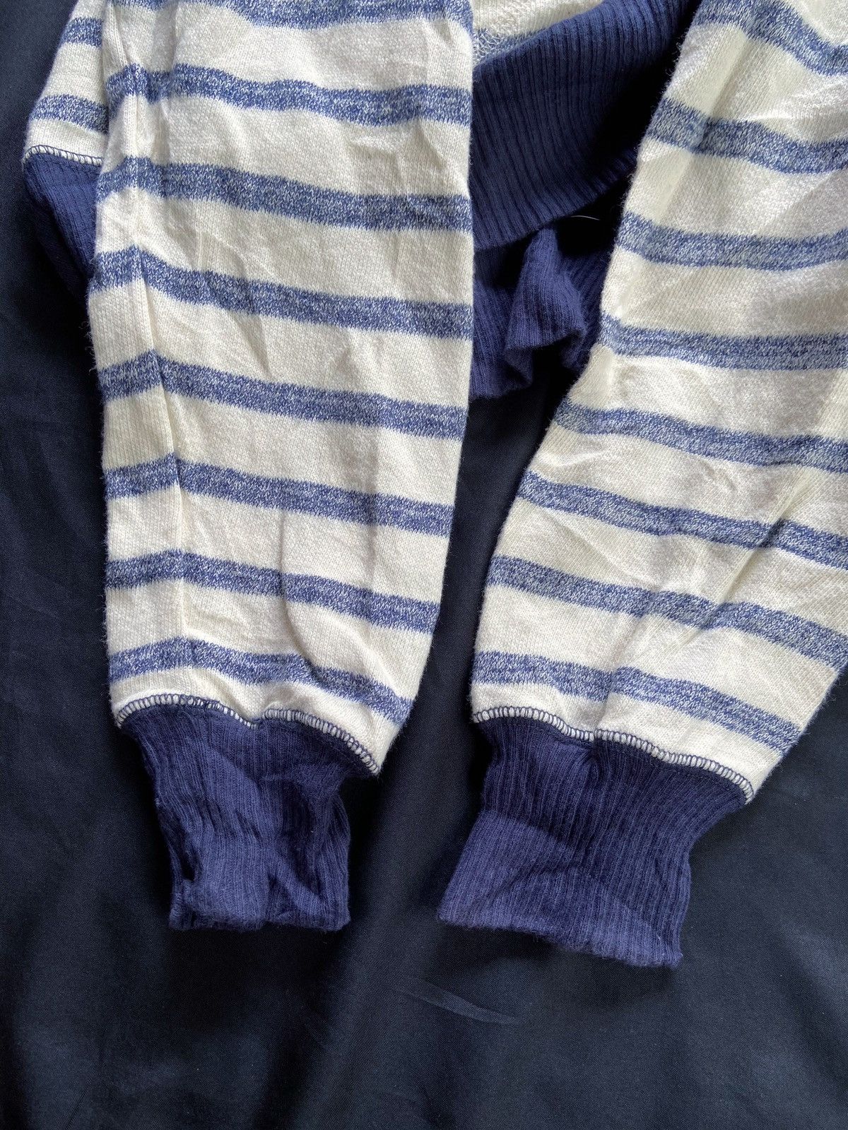 Japanese Brand JAPANESE OFF SHORE STRIPED HOODIE Size US XL / EU 56 / 4 - 7 Thumbnail