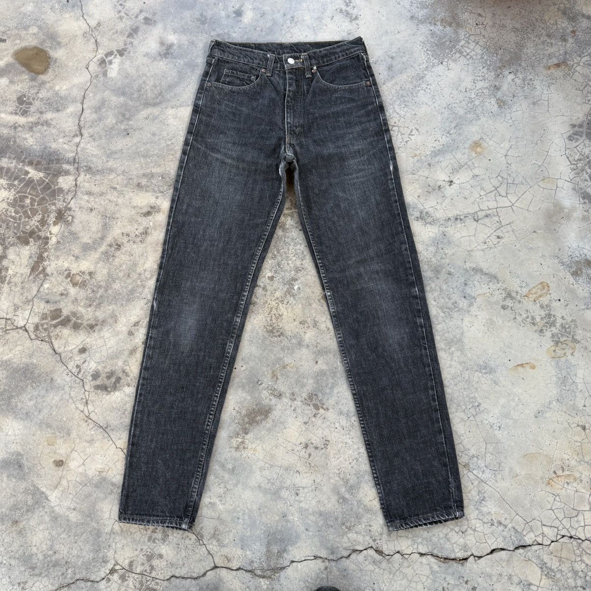 Levi's Vintage Clothing W29 Vintage Levi’s 603 Slim fit faded black denim pants Size US 29 - 2 Thumbnail