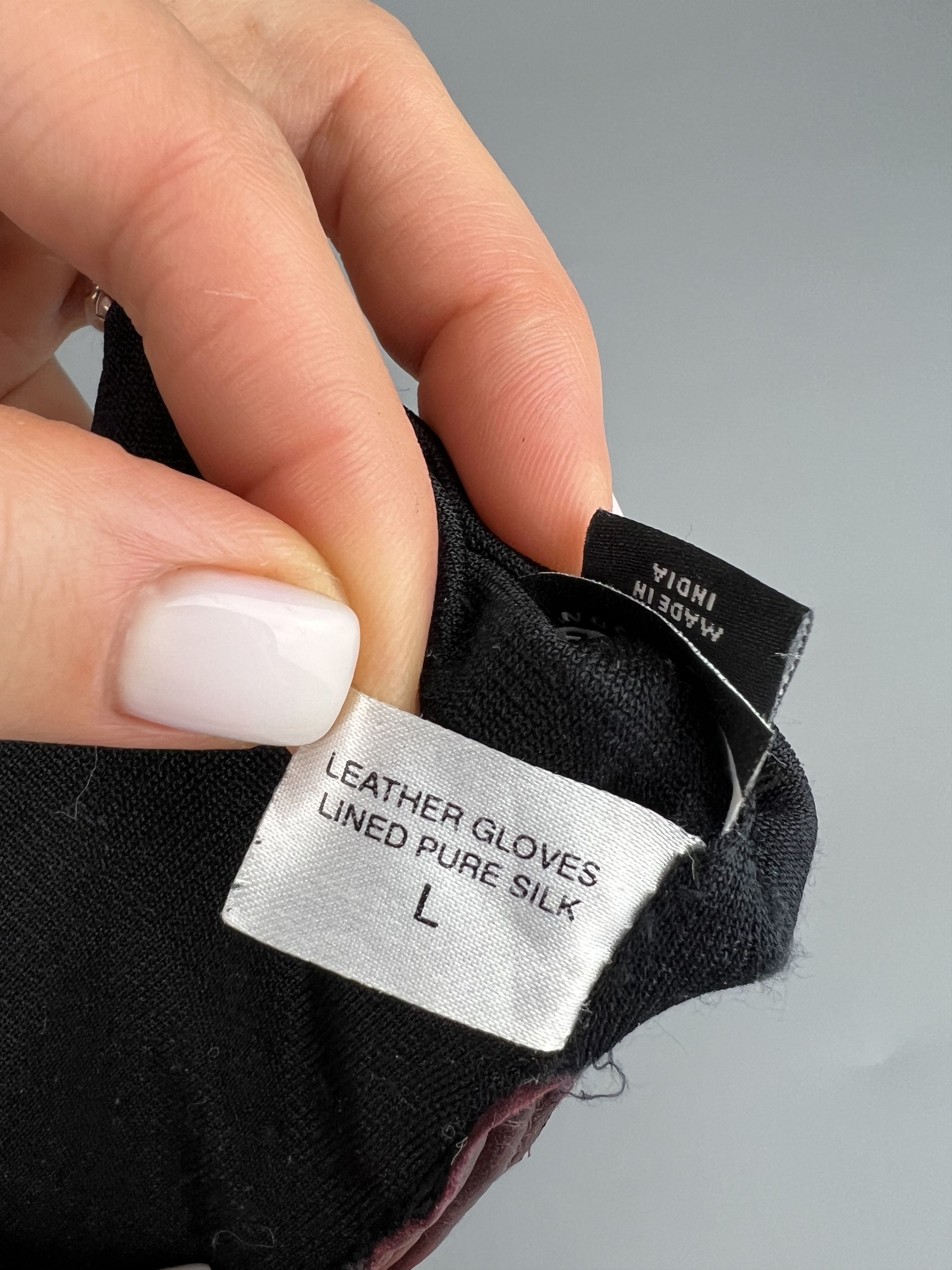 Jaeger Jaeger London Women's Black Leather Gloves Size L Silk Lined Size ONE SIZE - 7 Thumbnail