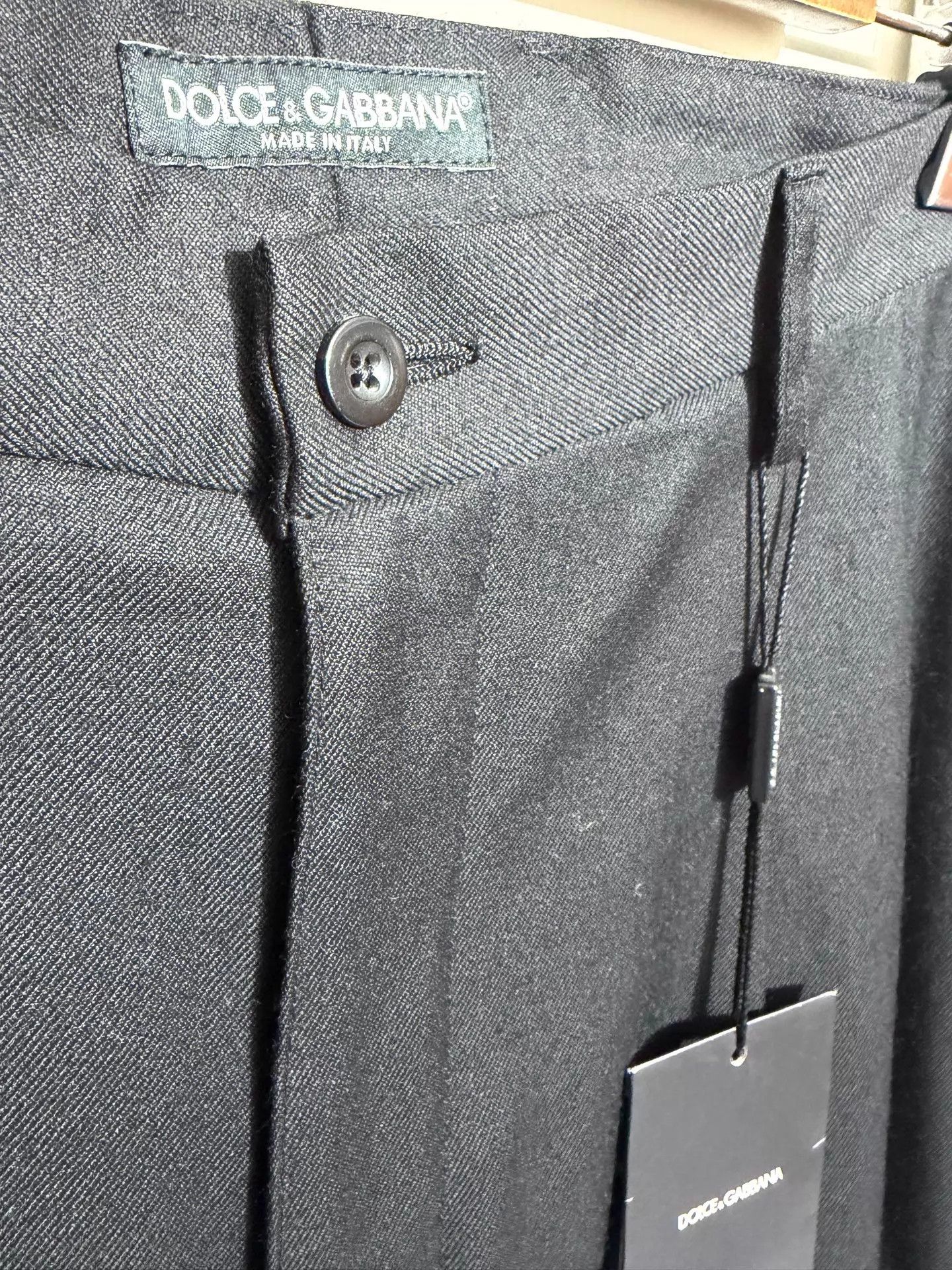 Dolce & Gabbana DG Wool High-Waist Slim Trousers 46/50 New with Tags Size US 34 / EU 50 - 4 Thumbnail
