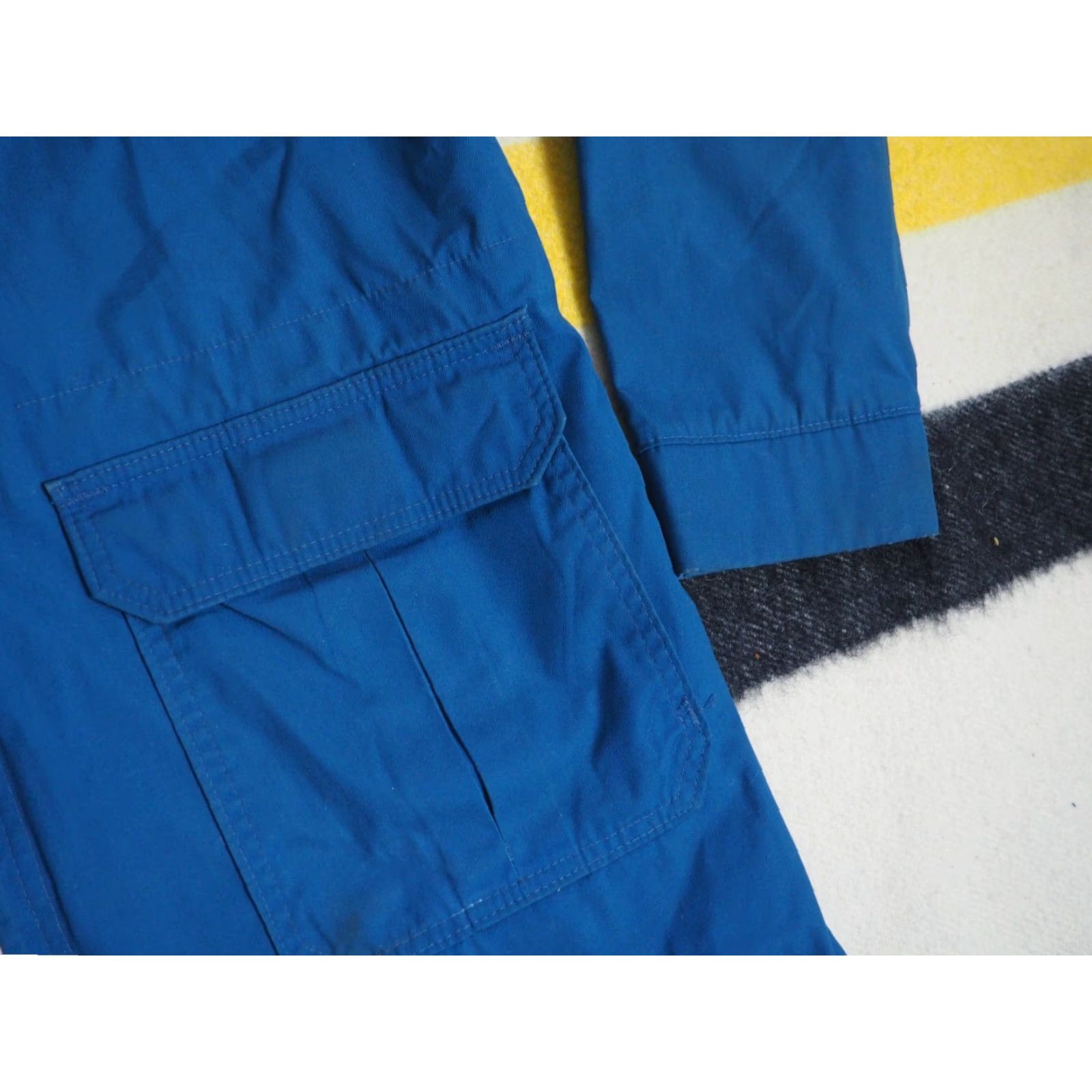 Vintage VTG 80s Woolrich Navy Blue Nylon Plaid Wool Lined Hooded Zip Jacket Coat Mens L Size US L / EU 52-54 / 3 - 6 Thumbnail