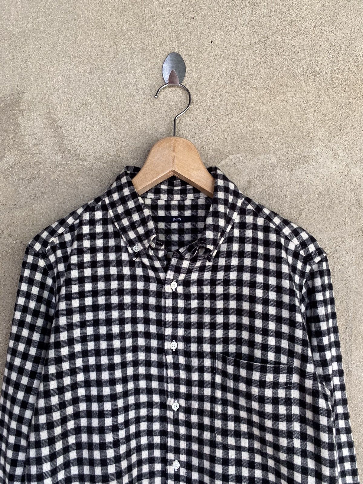 Flannel Japanese Brand Ships Checked Plaid Tartan Flannel Shirt Size US S / EU 44-46 / 1 - 3 Thumbnail