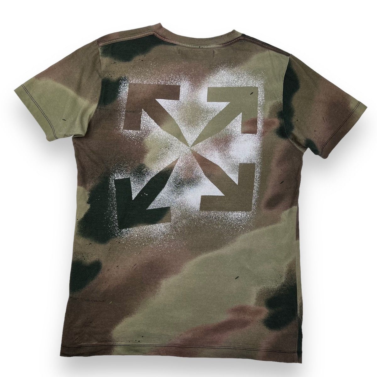 Off-White Off-White Stencil Arrows Camo T Shirt Size US L / EU 52-54 / 3 - 3 Thumbnail