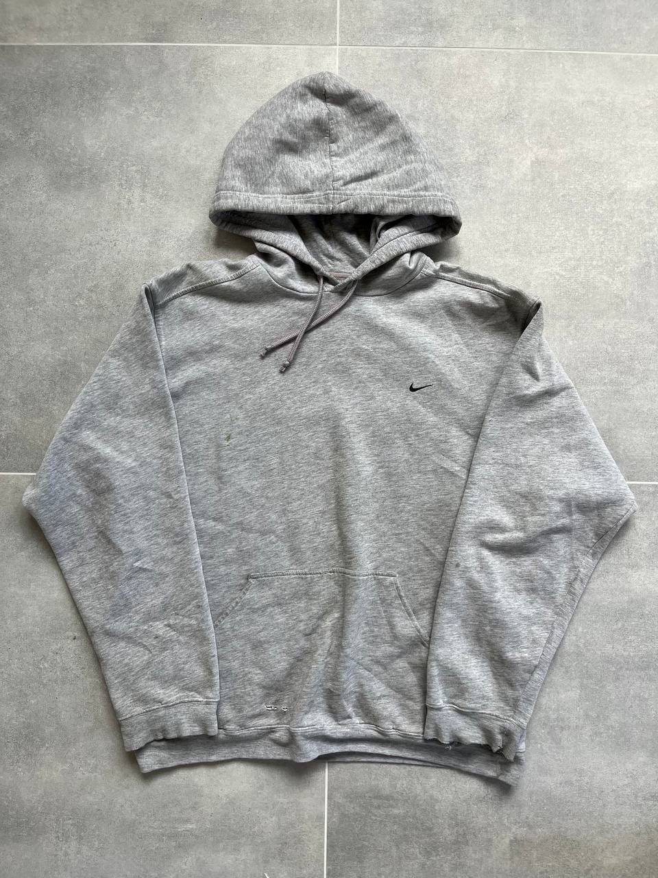 Nike Nike Vintage Thrashed Grey Hoodie Size US L / EU 52-54 / 3 - 2 Thumbnail