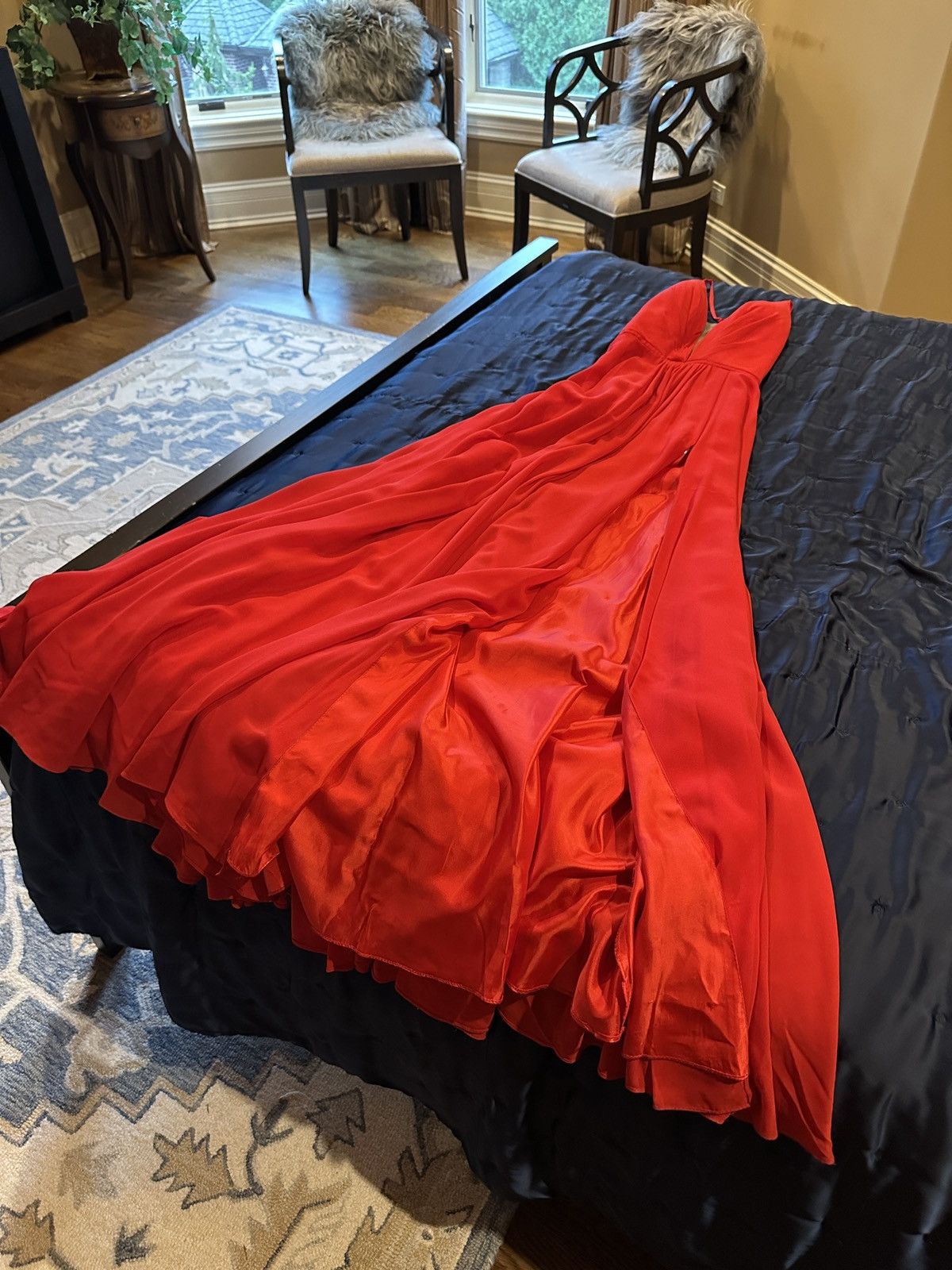Other Red Slit Dress Size S / US 4 / IT 40 - 1 Thumbnail