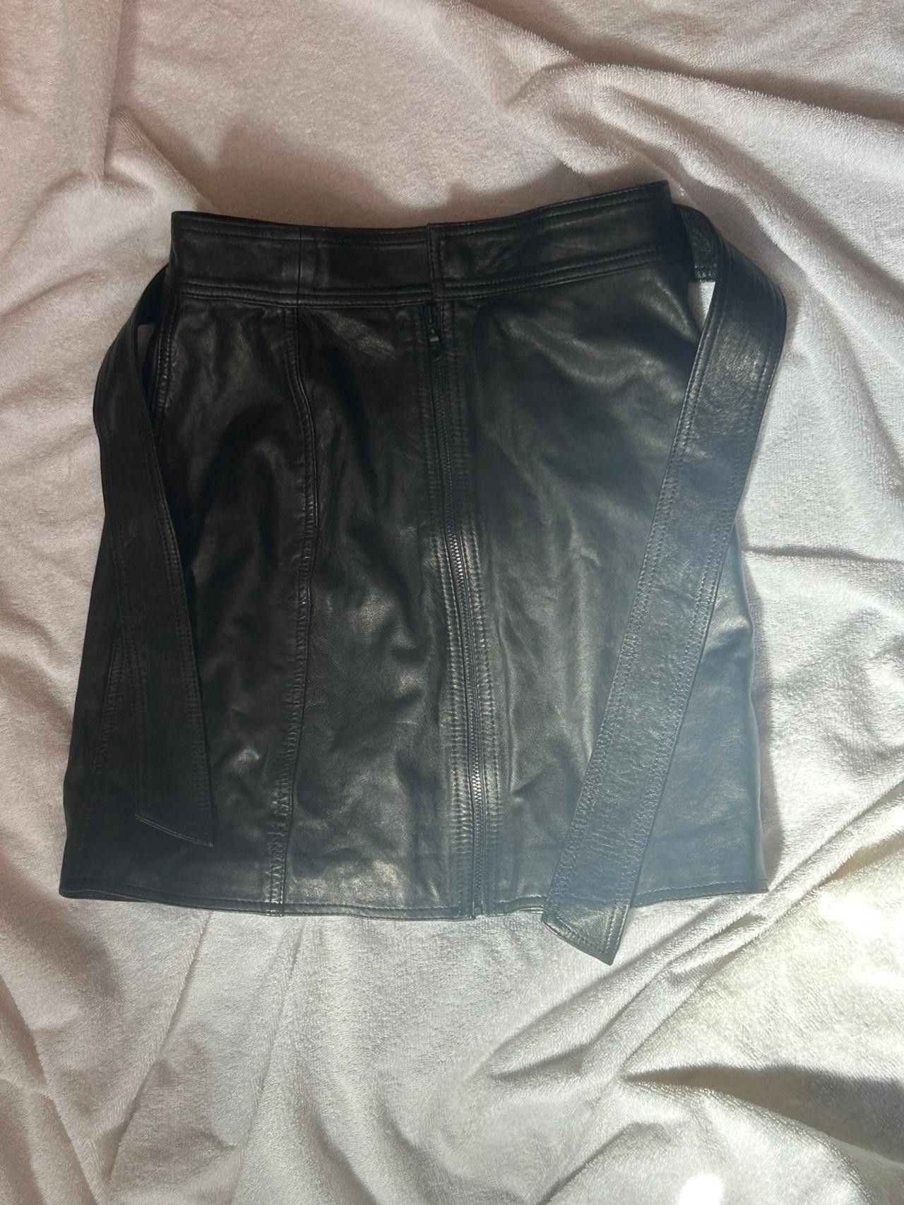 J Brand J Brand black lamb leather ‘Christa’ mini skirt Size 26" / US 2 / IT 38 - 1 Preview
