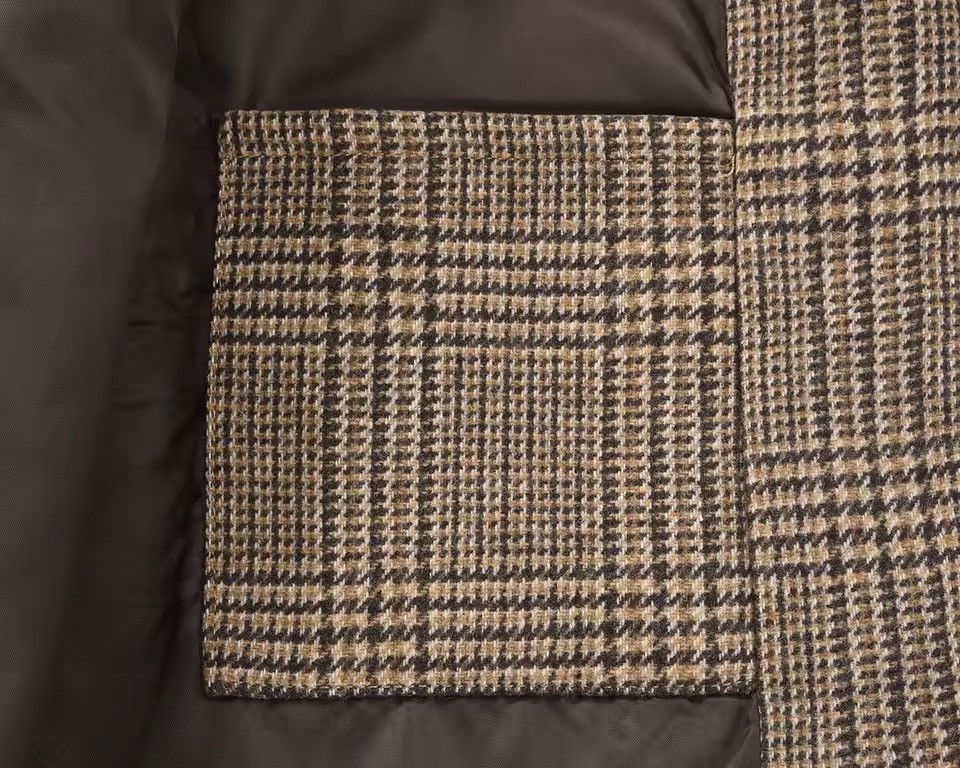 Other Plaid Woolen Oversized Vintage Retro Style Coat Jacket Size US XL / EU 56 / 4 - 9 Thumbnail