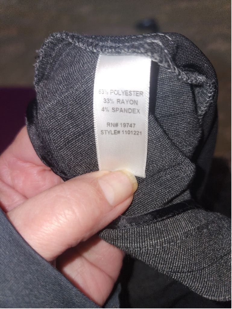 Other Counterparts Dark Gray Pinstripe Pants Size 32" / US 10 / IT 46 - 4 Thumbnail