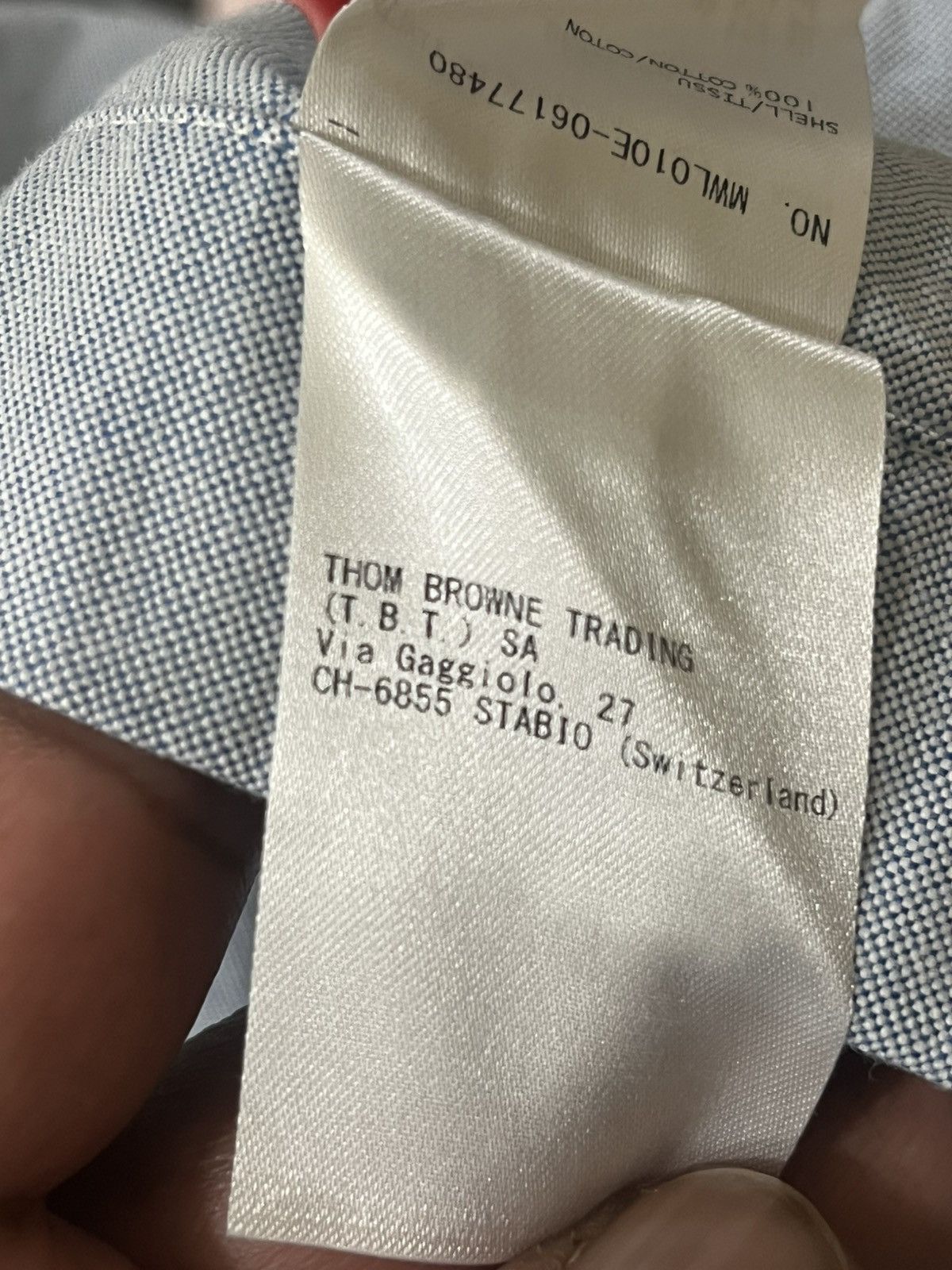 Thom Browne Thom Browne Classic Oxford Cotton Shirt Sz 1 Size US S / EU 44-46 / 1 - 13 Thumbnail