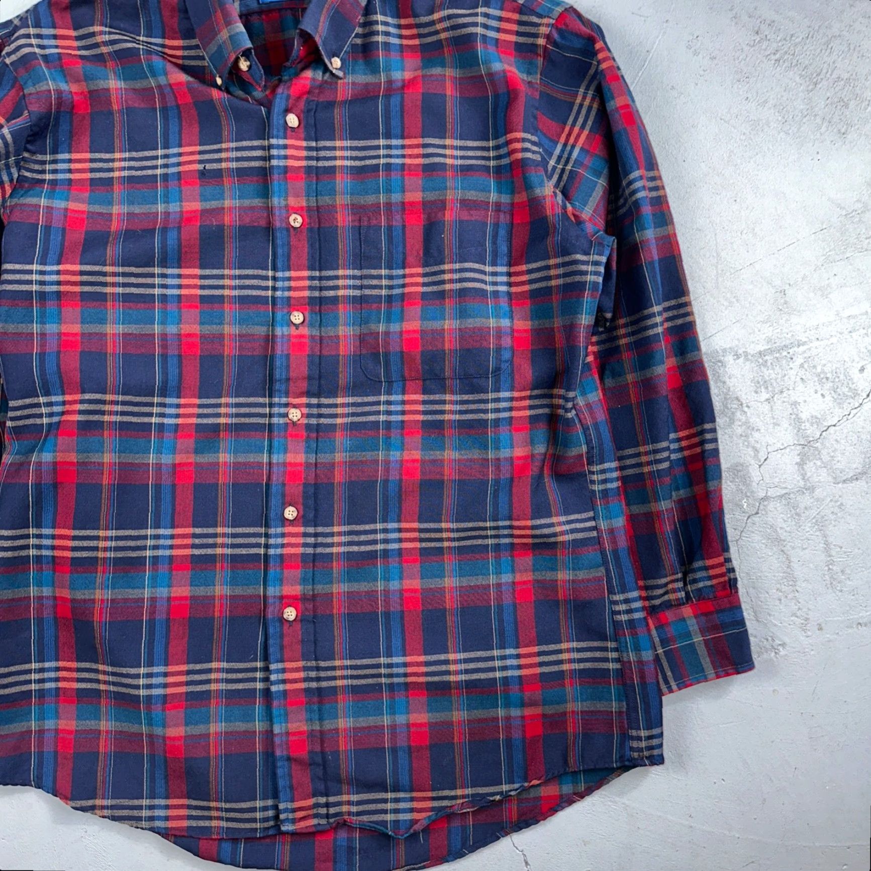 Pendleton Sir Pendleton Shirt Mens Large Worsted Wool Multicolor Plaid USA Red Button-Down Long Sleeve Casual Shirt Mens Size US L / EU 52-54 / 3 - 2 Thumbnail