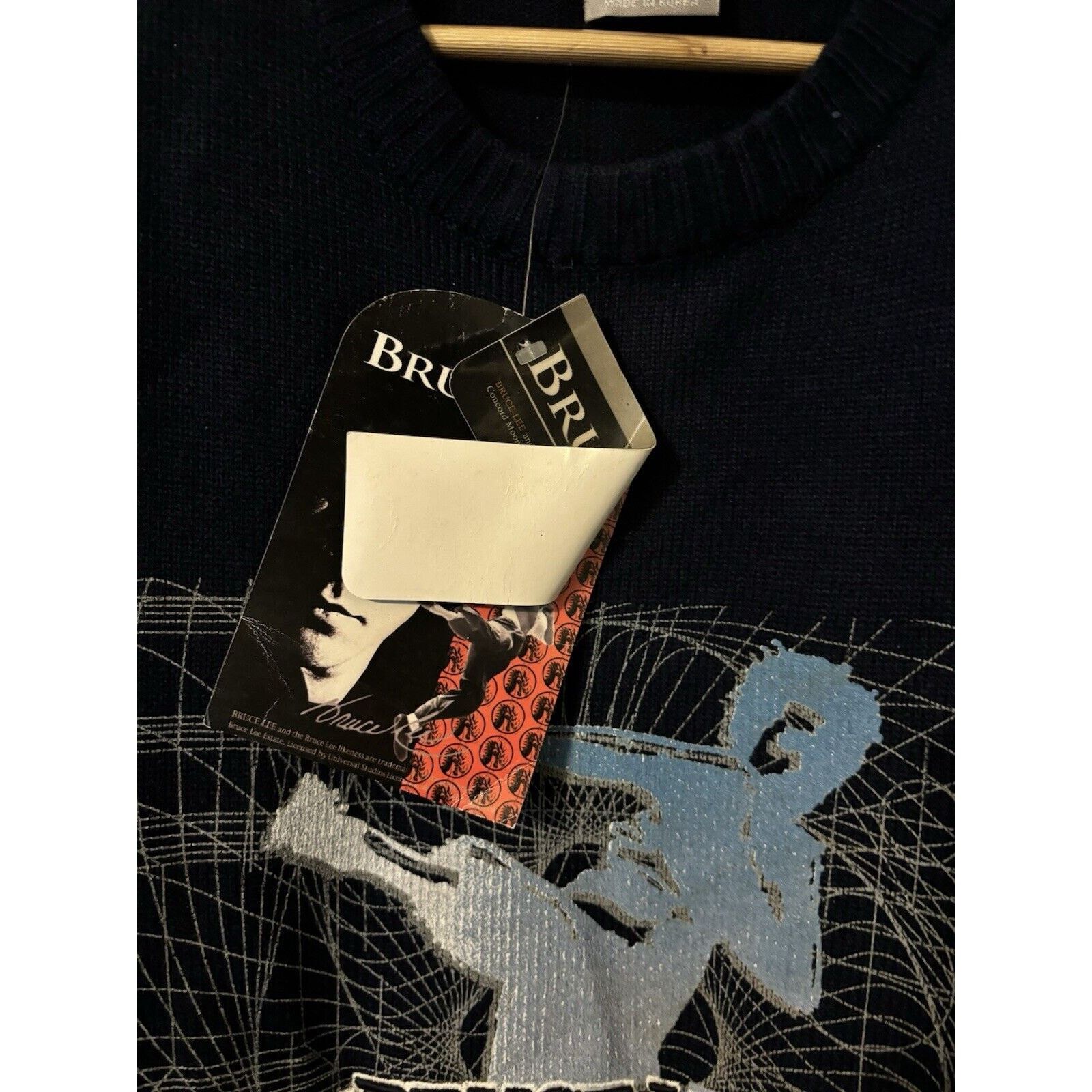 Other vintage sweater bruce lee crewneck NWT navy blue 1973 Sz XL Size US XL / EU 56 / 4 - 4 Thumbnail