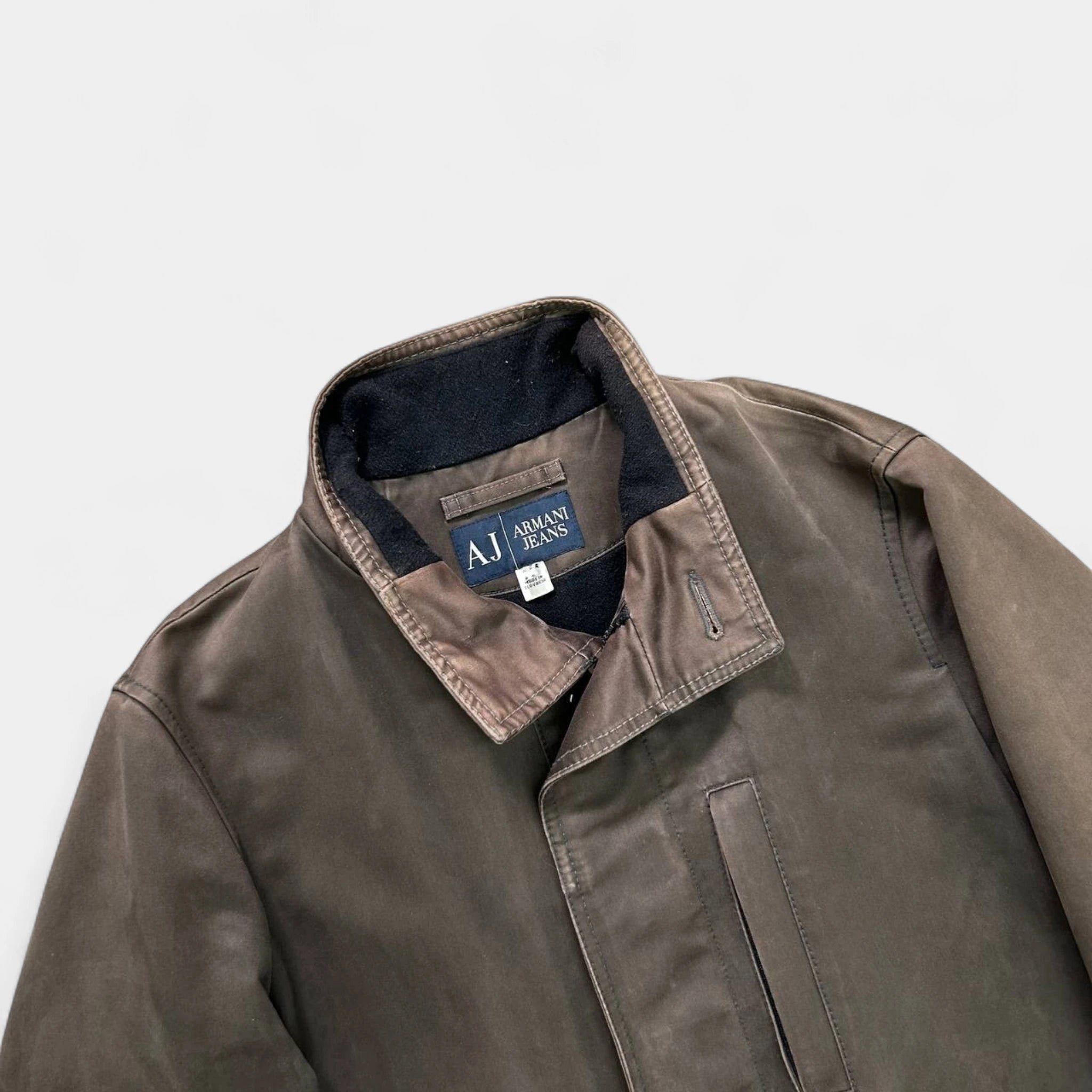 Armani Armani Jeans Military Washed Green Long Coat Size US L / EU 52-54 / 3 - 3 Thumbnail