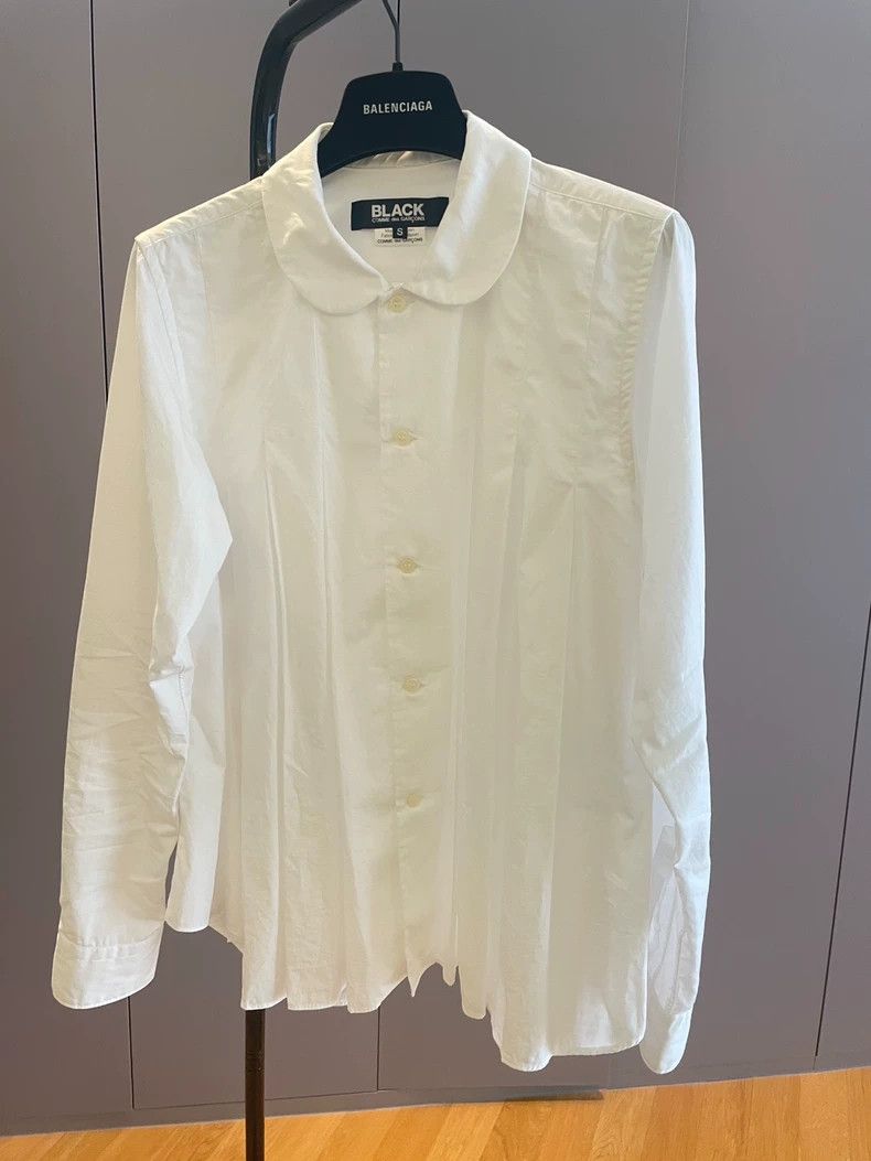 Comme des Garcons Comme Des Garcons White pleated shirt Size S / US 4 / IT 40 - 1 Thumbnail
