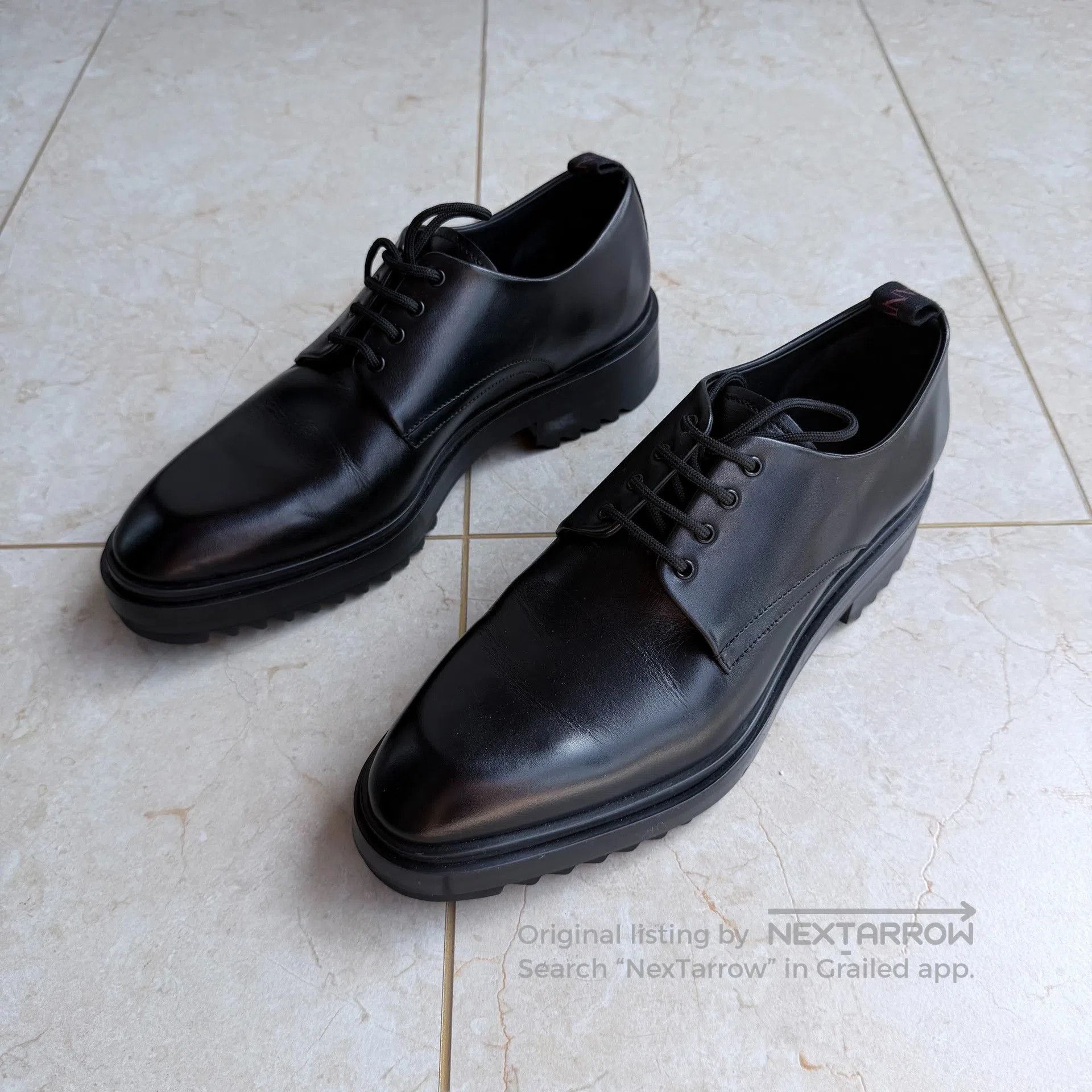 Lanvin Lanvin Alto Calf Leather Derby Shoes. Size US 6 / EU 39 - 1 Thumbnail