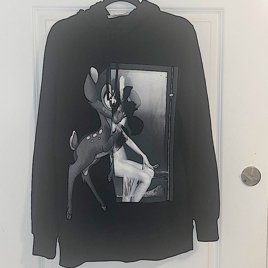Givenchy Authentic Givenchy 17 SS Riccardo Tisci Bambi Hoodie Size US XS / EU 42 / 0 - 1 Thumbnail