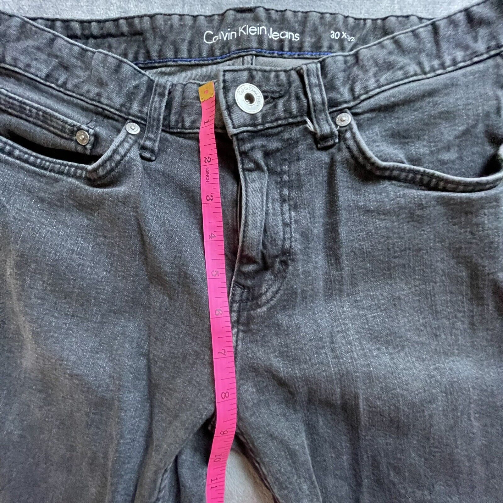 Calvin Klein Calvin Klein Jeans 30 Black Denim Straight Rocker Grunge Size US 30 / EU 46 - 8 Thumbnail