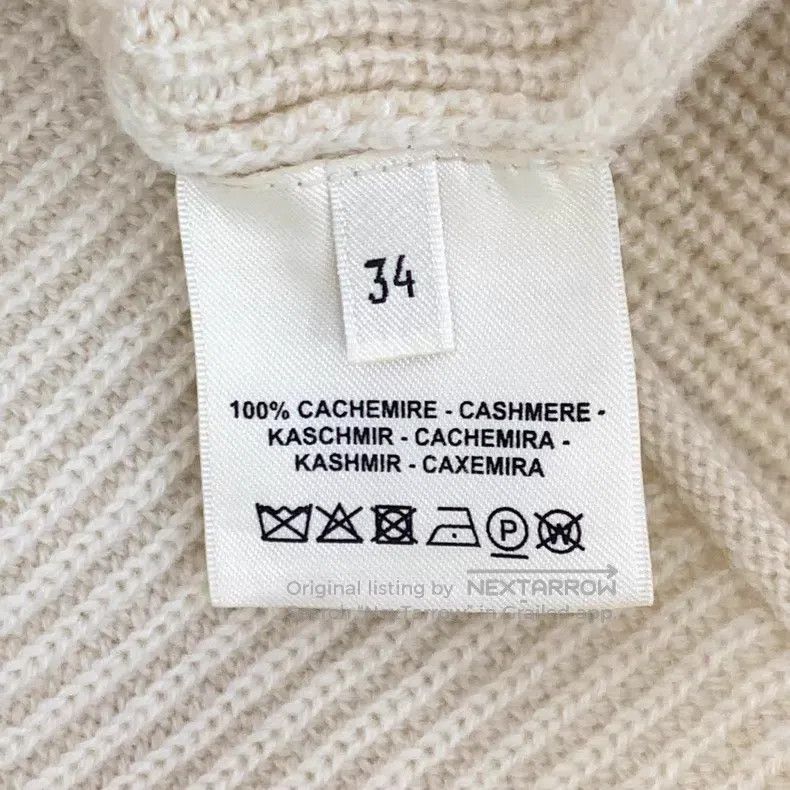 Hermes Hermes Light brown cashmere half-zip short-sleeved knit dr Size XXS / US 00 / IT 34 - 6 Thumbnail