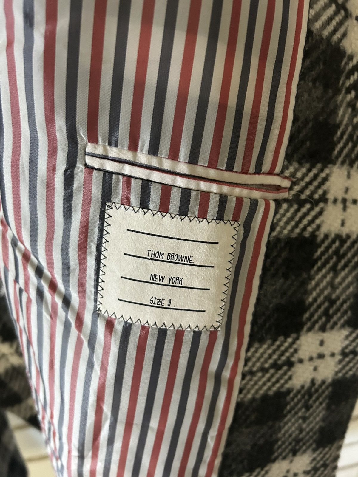 Thom Browne Thom Browne Cashmere Plaid Coat (sz3) Size US L / EU 52-54 / 3 - 5 Thumbnail