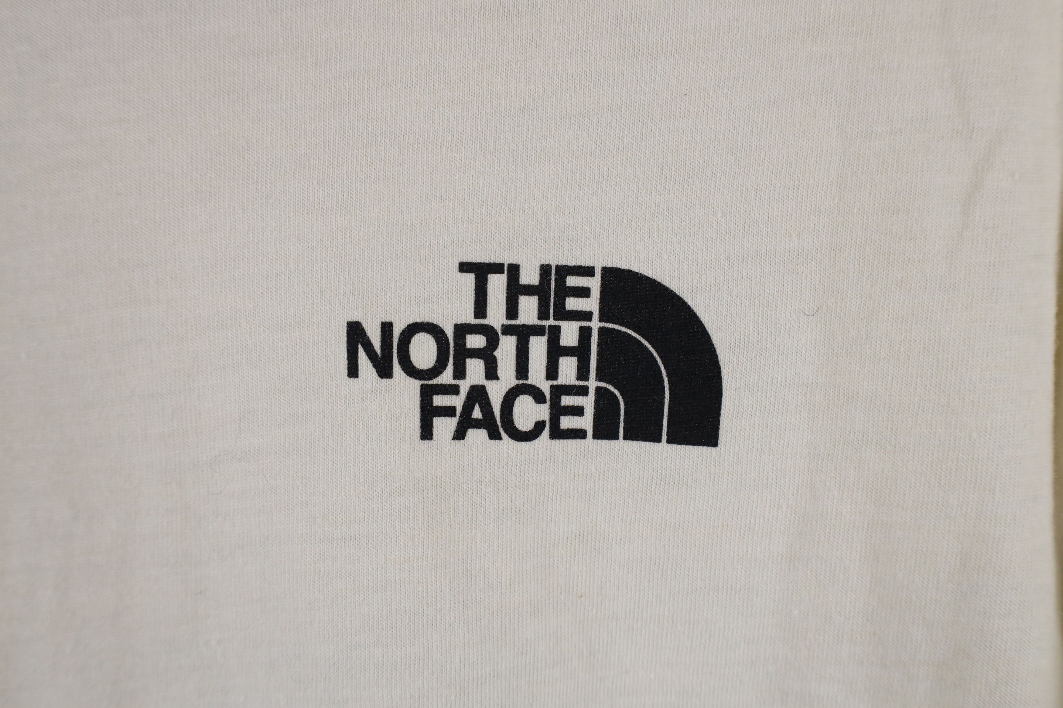 The North Face × Vintage New The North Face Bear Logo Long Sleeve T-Shirt Cream Size L / US 10 / IT 46 - 8 Thumbnail