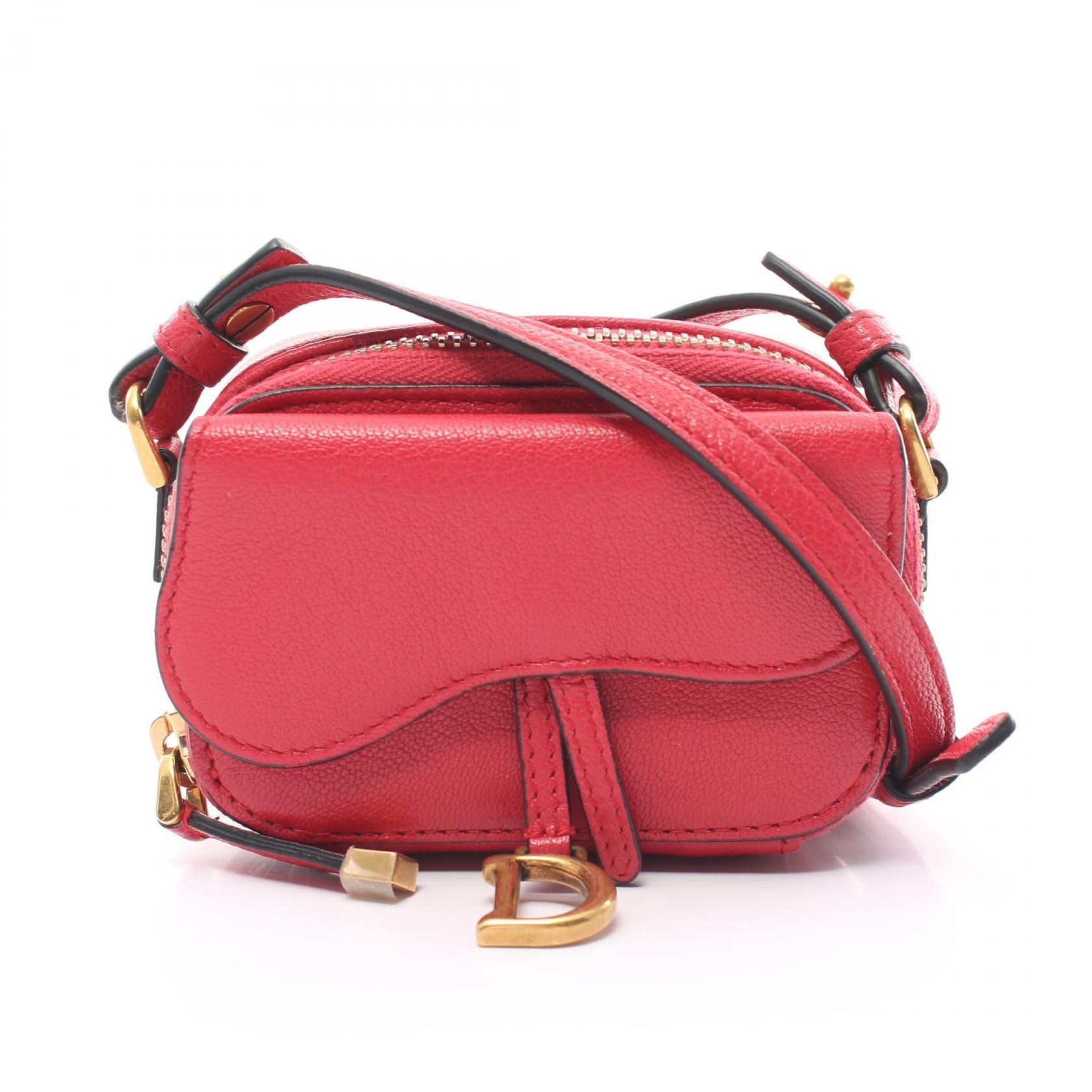 Dior Dior Saddle Shoulder Bag Leather Shoulder Bag in Very Good Condition Size ONE SIZE - 1 Thumbnail