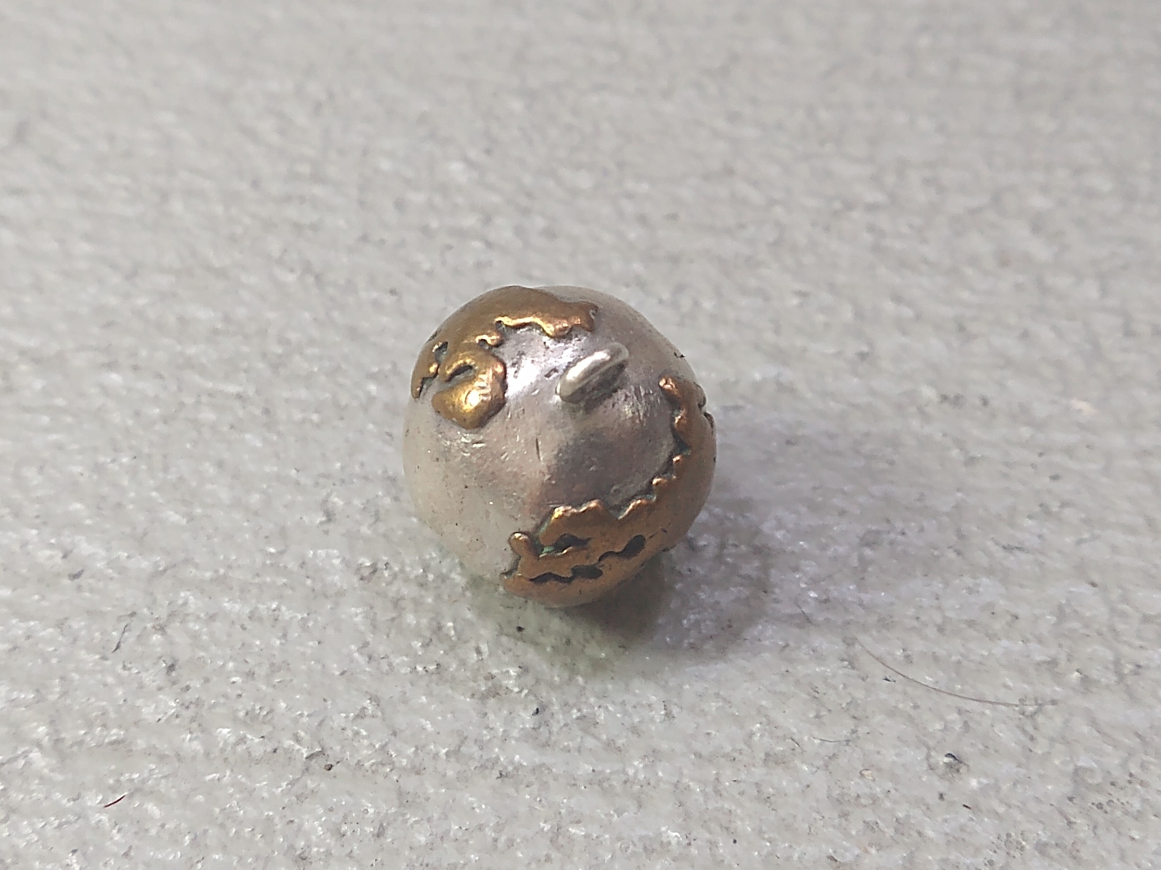Jewelry × Vintage Vintage Sterling Silver Pendant Earth World Chime Brass Size ONE SIZE - 4 Thumbnail