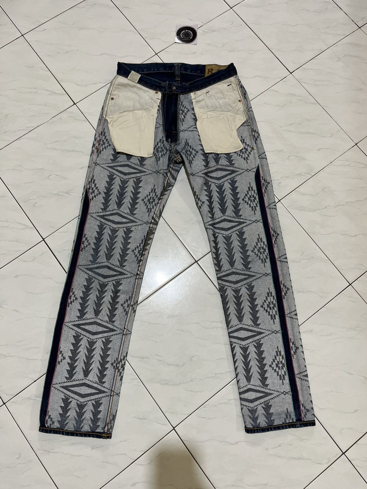 Paul Smith 🔥 Paul Smith R.Newbold Selvedge Denim Pants Size US 29 - 15 Thumbnail