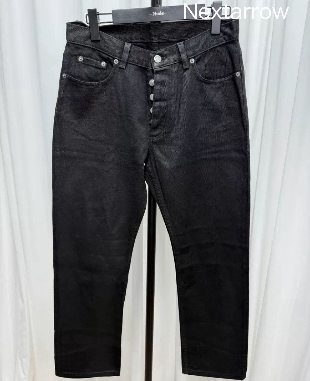 Helmut Lang Waxed Jeans | Grailed