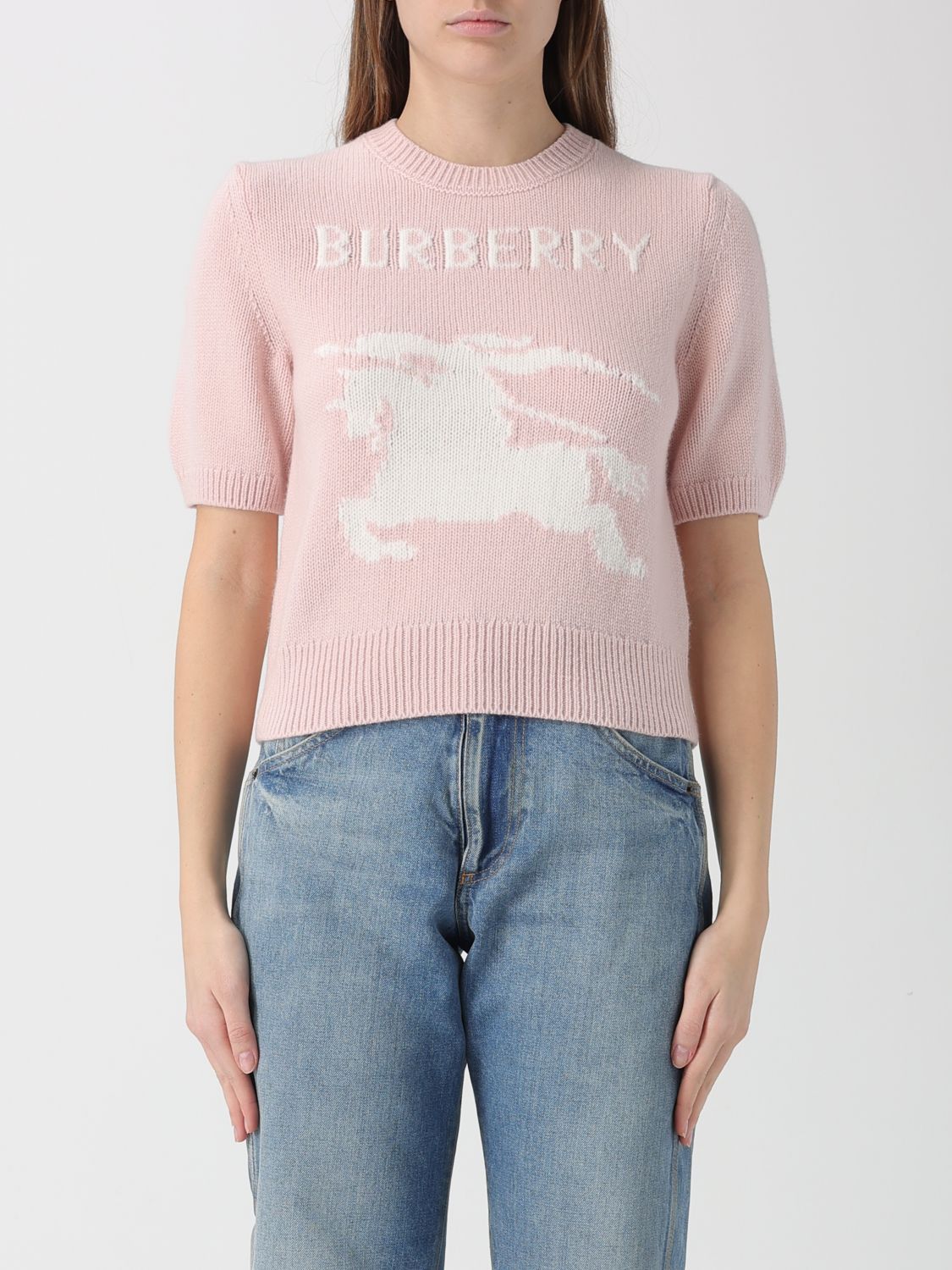 Burberry Sweater Woman Lilac