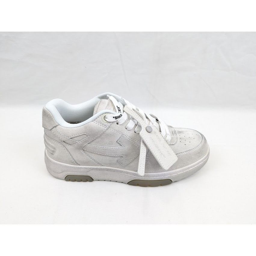 Off-White o1rshd1 Q: 2 / Out Of Office Vintage Suede Sneakers in White Size US 6 / EU 39 - 1 Thumbnail