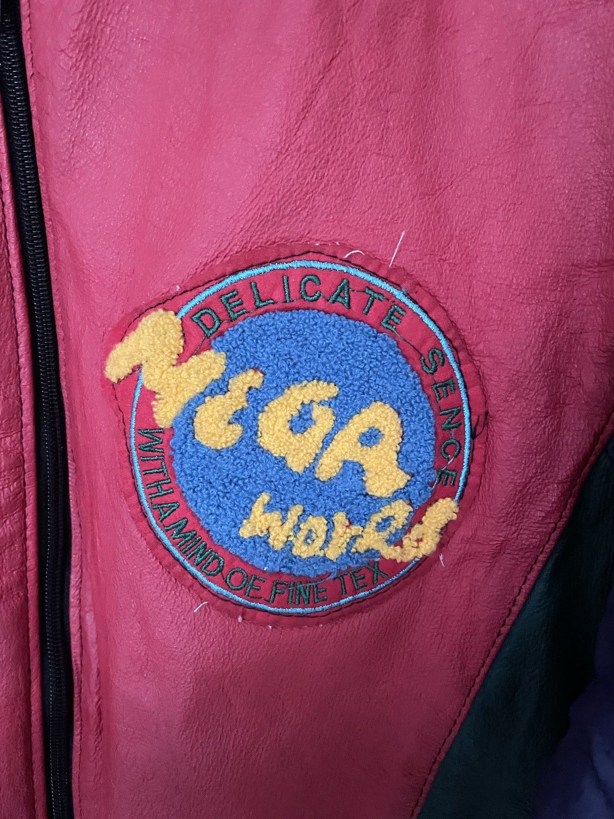 Vintage Vintage Brand Valina Multi Colour Leather Jacket 1980s Size US M / EU 48-50 / 2 - 8 Thumbnail