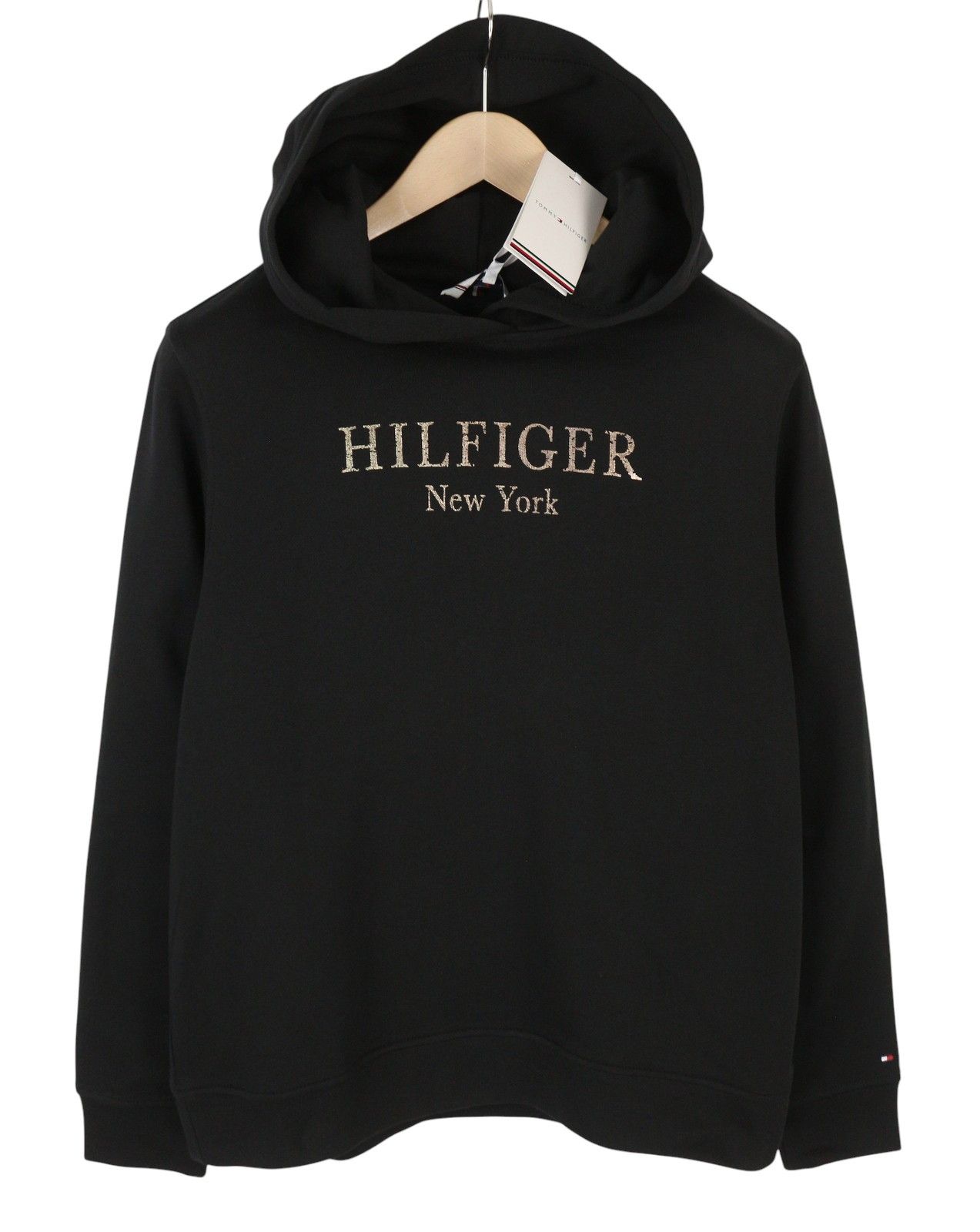 Tommy Hilfiger M Black Oversized Logo Hoodie 87415 Size M / US 6-8 / IT 42-44 - 1 Thumbnail