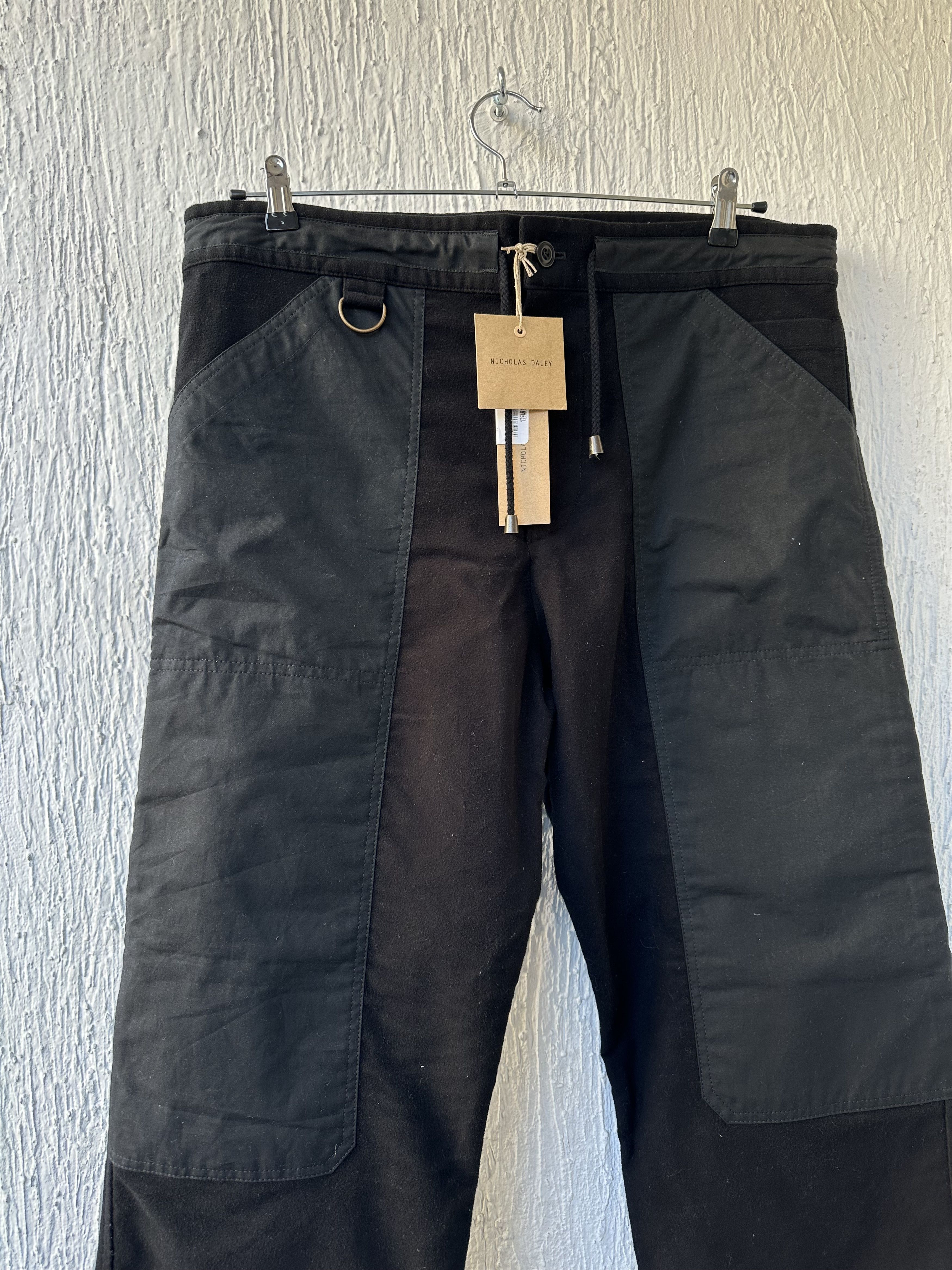 Nicholas Daley BNWT Black Panelled Pullcord Trousers Size US 30 / EU 46 - 2 Thumbnail