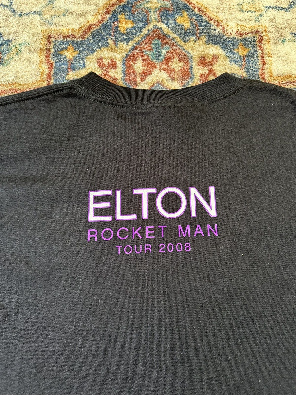 Band Tees Elton John Rocket Man Concert Tour T-shirt Large Size US L / EU 52-54 / 3 - 5 Thumbnail