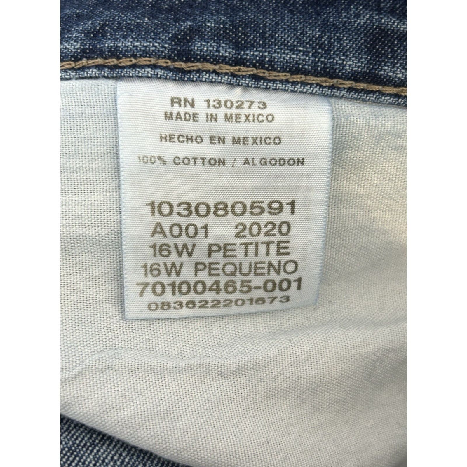 Lee NWT Lee Livia Denim Jeans Relaxed Fit Straight Size 16 Wide Petite Blue Women Jeans Solid 16 Petite Size 38" / US 16 / IT 52 - 8 Thumbnail