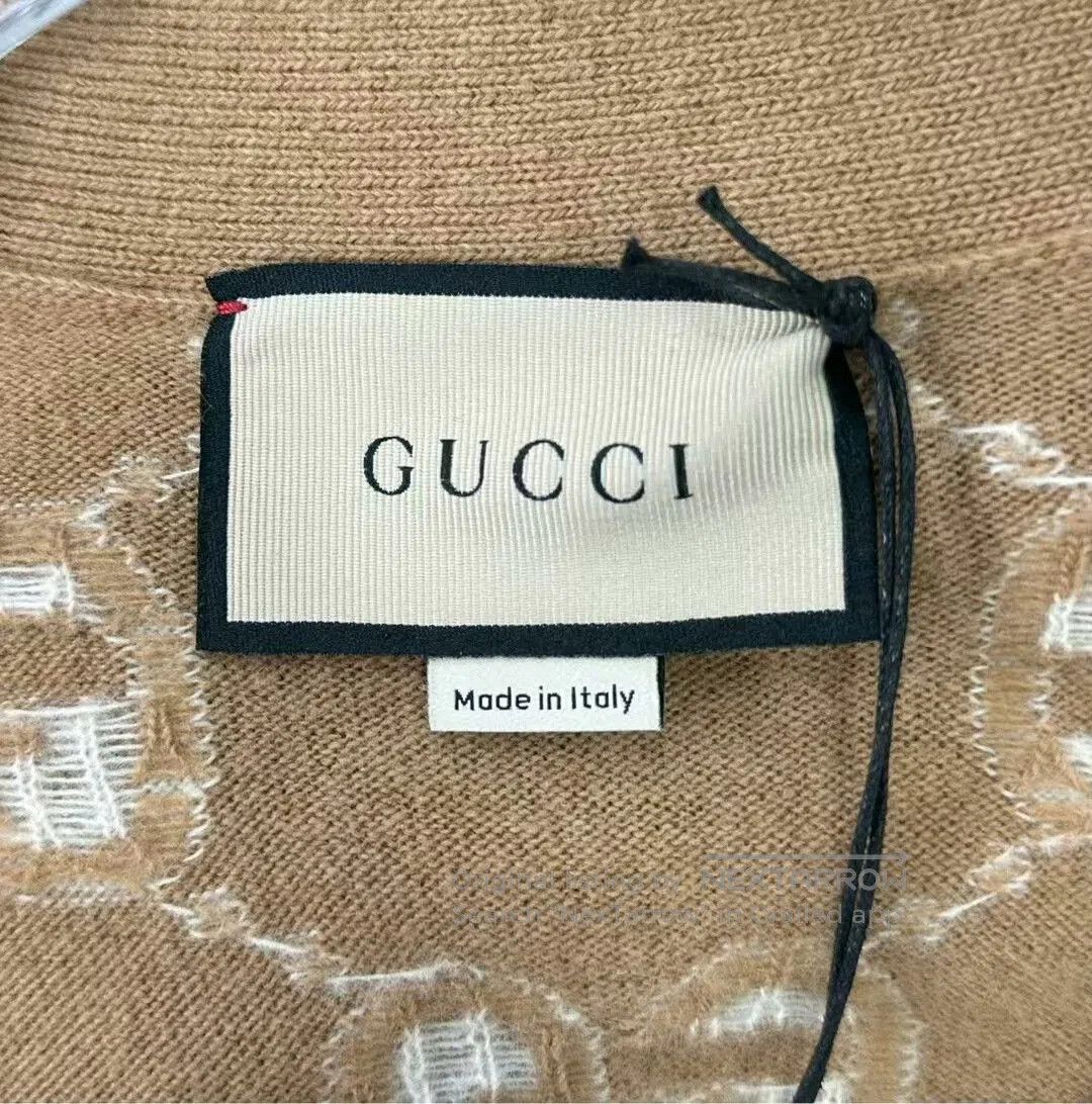 Gucci Gucci Brown Double G Knit Cardigan. Size M / US 6-8 / IT 42-44 - 2 Thumbnail