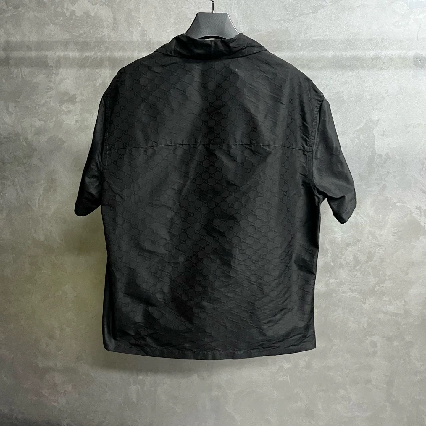 Gucci Gucci GG Faille Cotton Silk Hawaii Shirt Black Size US M / EU 48-50 / 2 - 5 Thumbnail