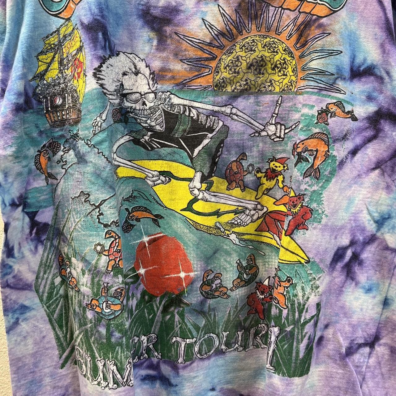Band Tees × Grateful Dead × Vintage 1990 vintage Grateful Dead Summer Tour tie dye tee Size US XL / EU 56 / 4 - 3 Thumbnail
