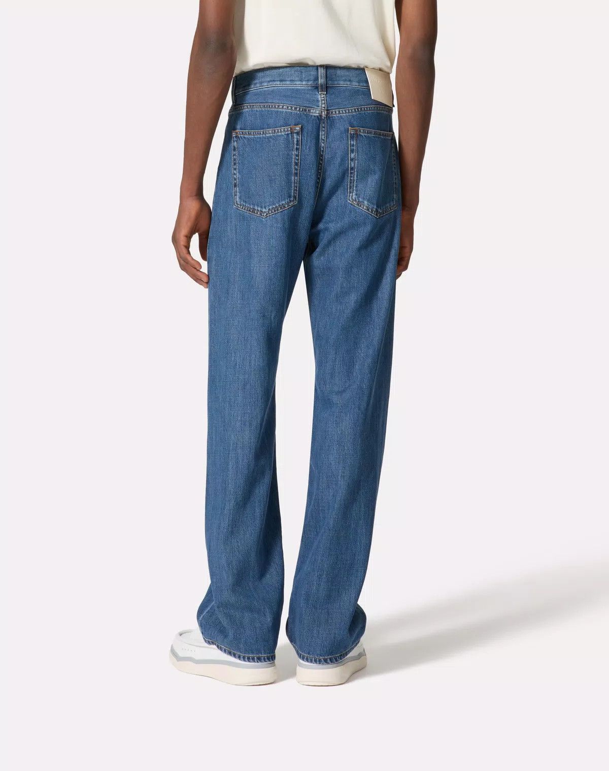 Valentino oc11z0725 Denim Trousers in Medium Blue Size US 31 - 6 Thumbnail