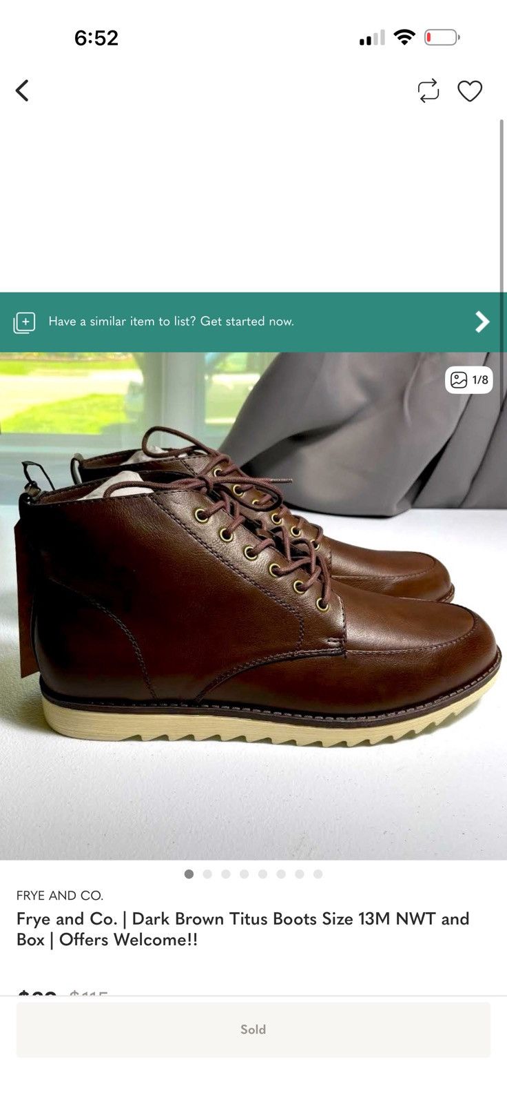 Frye Frye and Co. | Dark Brown Titus Boots Size 9,5 M! #boots Size US 9.5 / EU 42-43 - 1 Thumbnail
