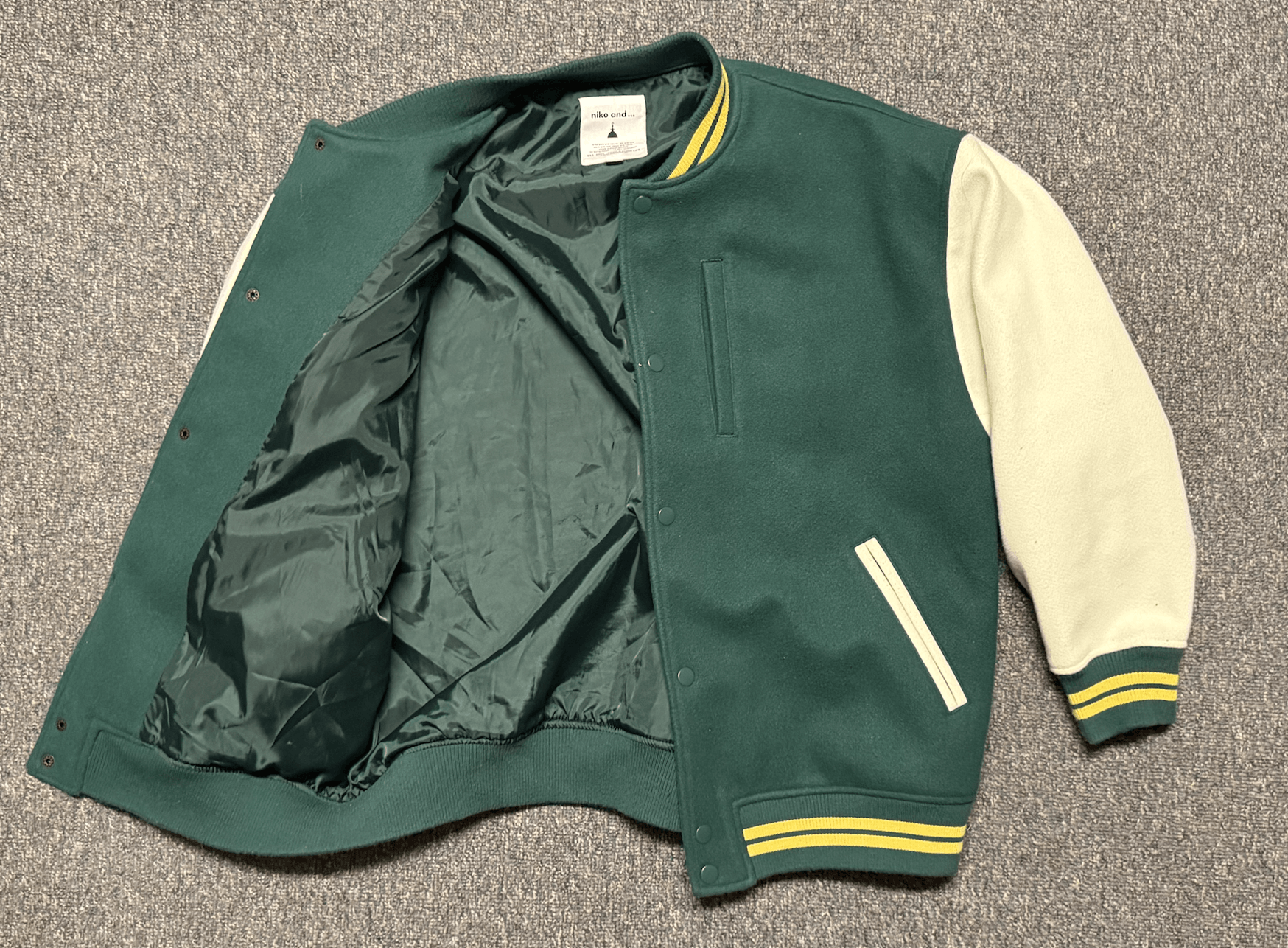 Japanese Brand × Vintage JAPANESE BRAND Niko and … Letterman Varsity Jacket Size US M / EU 48-50 / 2 - 3 Thumbnail