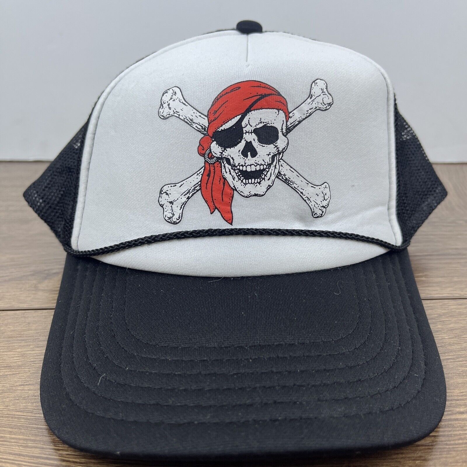 Other Pirate Hat Skull Pirate Black Hat Adjustable Adult Size Hat Size ONE SIZE - 2 Thumbnail